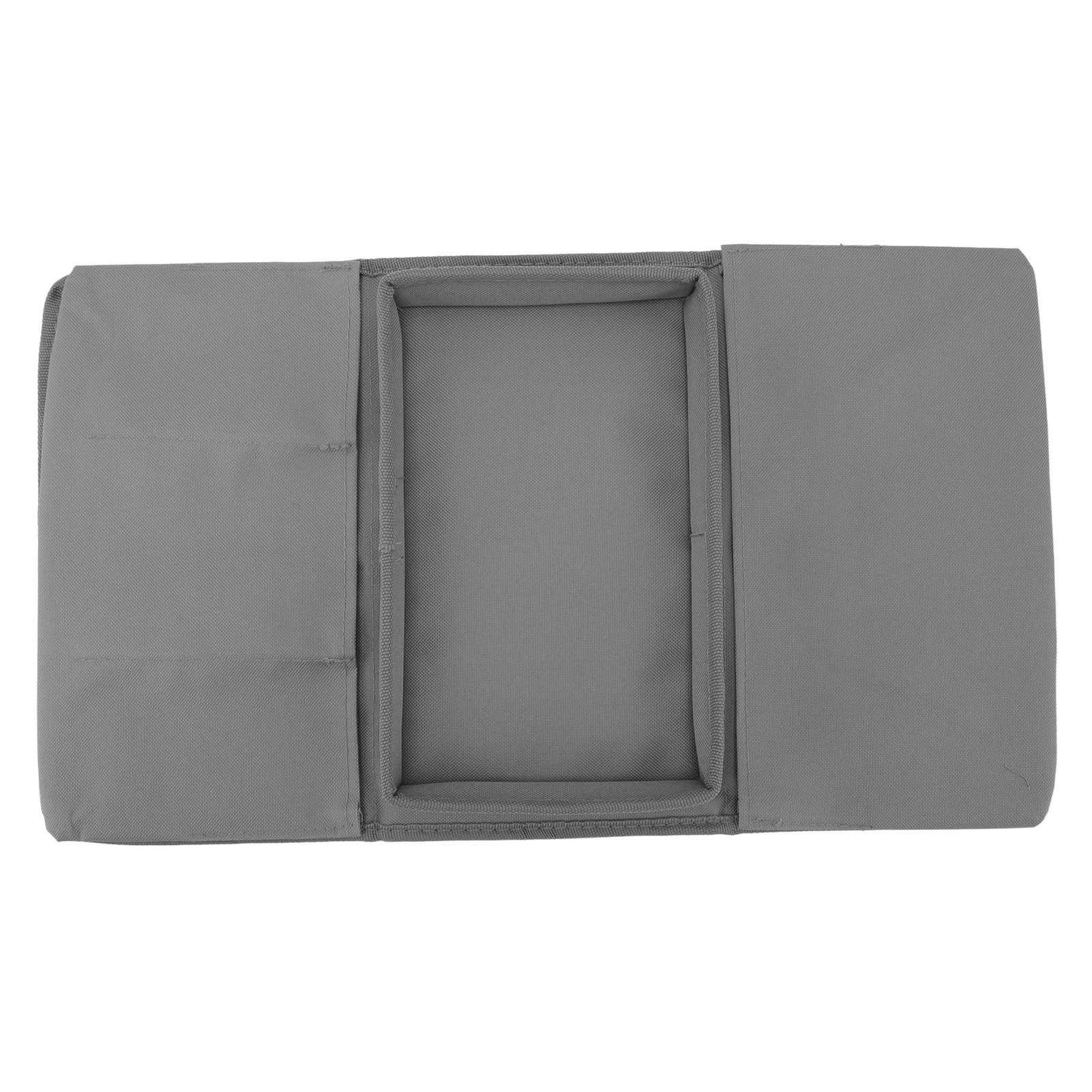 Sofa Tray Folding Arm Storage Holder Table 600D Oxford Cloth Side Pockets for view 4