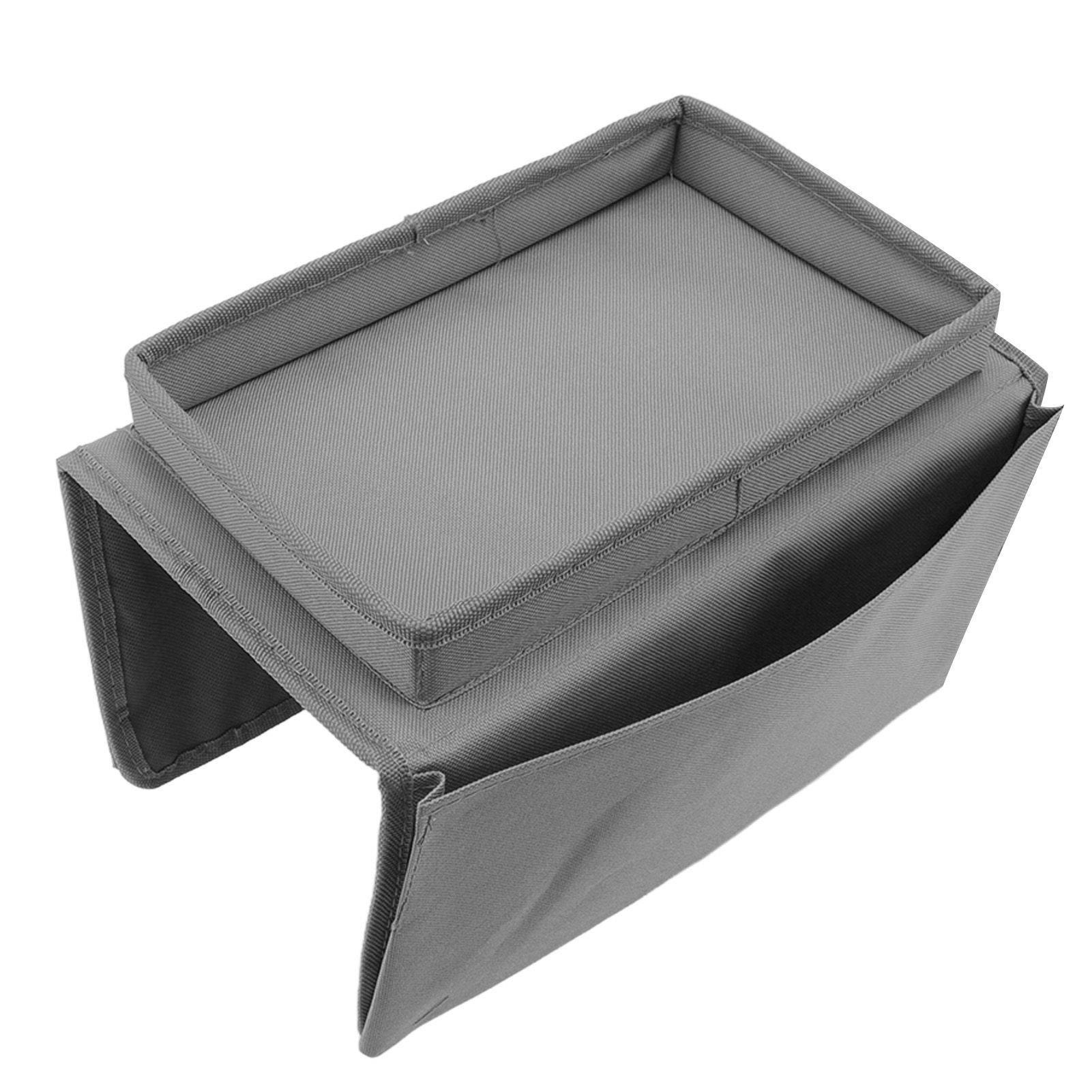 Sofa Tray Folding Arm Storage Holder Table 600D Oxford Cloth Side Pockets for view 6