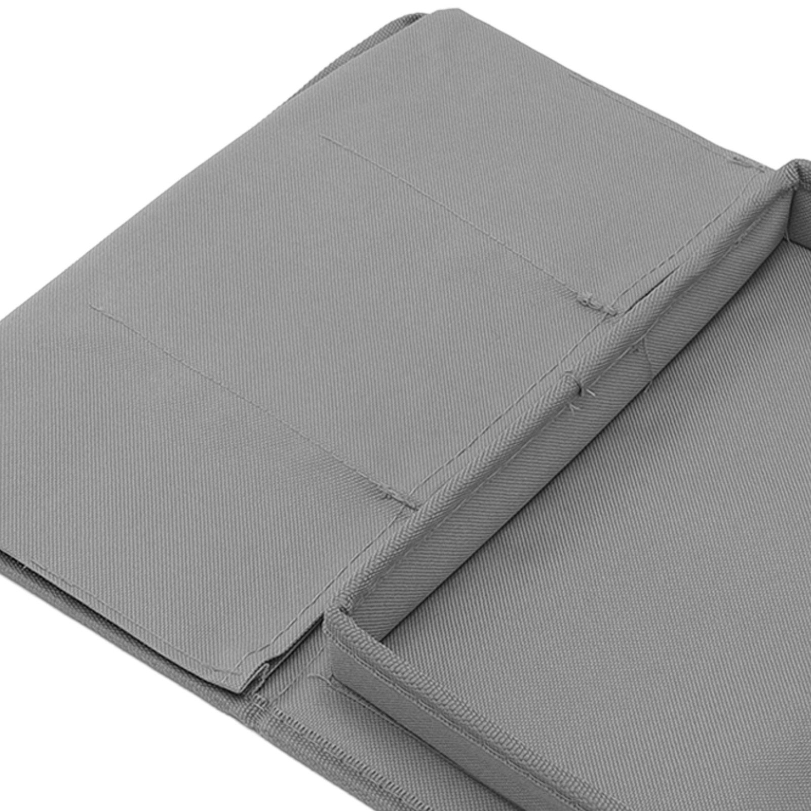 Sofa Tray Folding Arm Storage Holder Table 600D Oxford Cloth Side Pockets for view 13