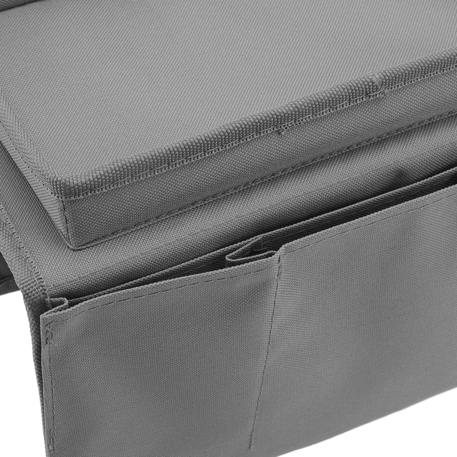 Sofa Tray Folding Arm Storage Holder Table 600D Oxford Cloth Side Pockets for view 15