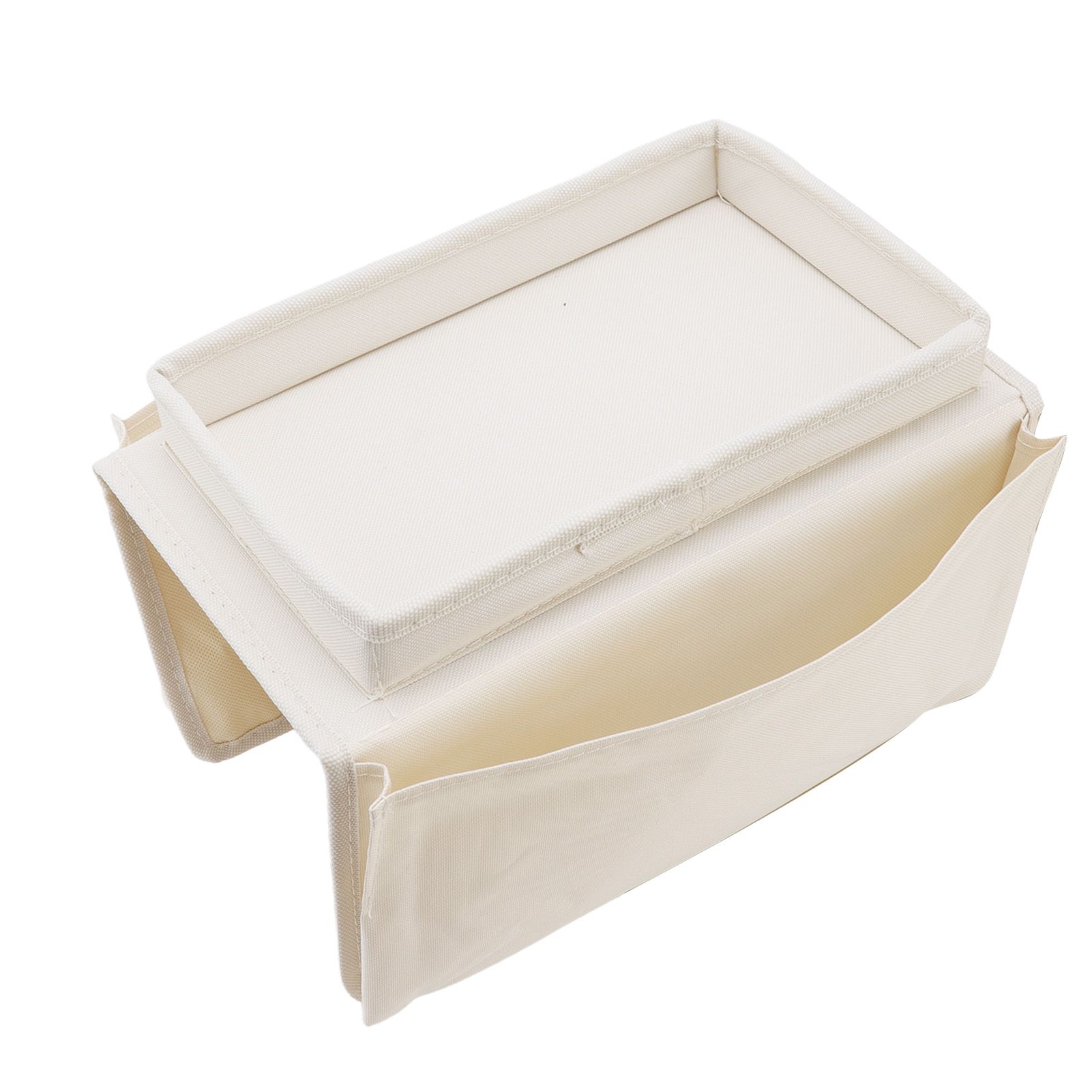 Sofa Tray Folding Arm Storage Holder Table 600D Oxford Cloth Side Pockets for view 2