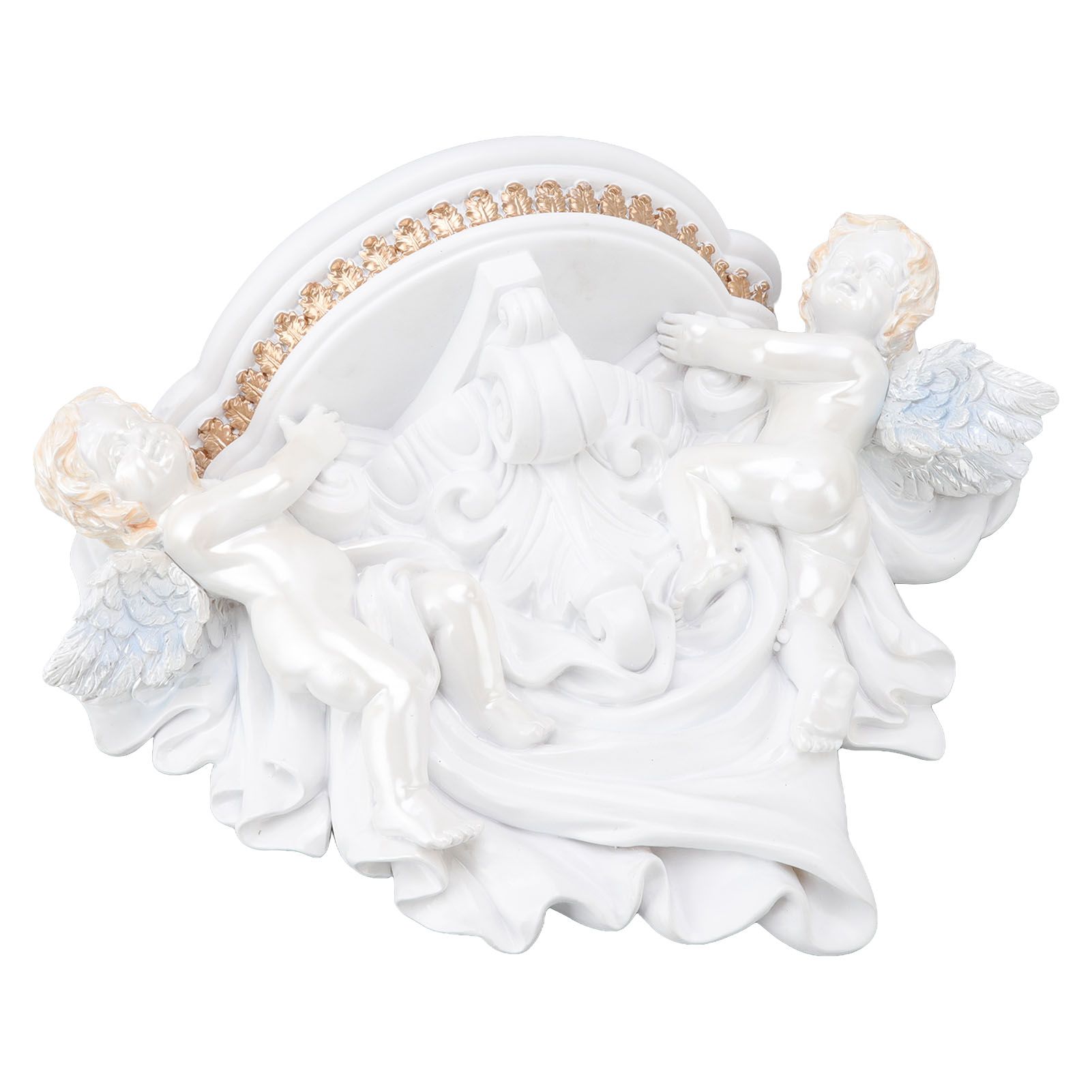 Resin Angel Wall Shelf European Exquisite Beautiful Decoration Rack for view 5