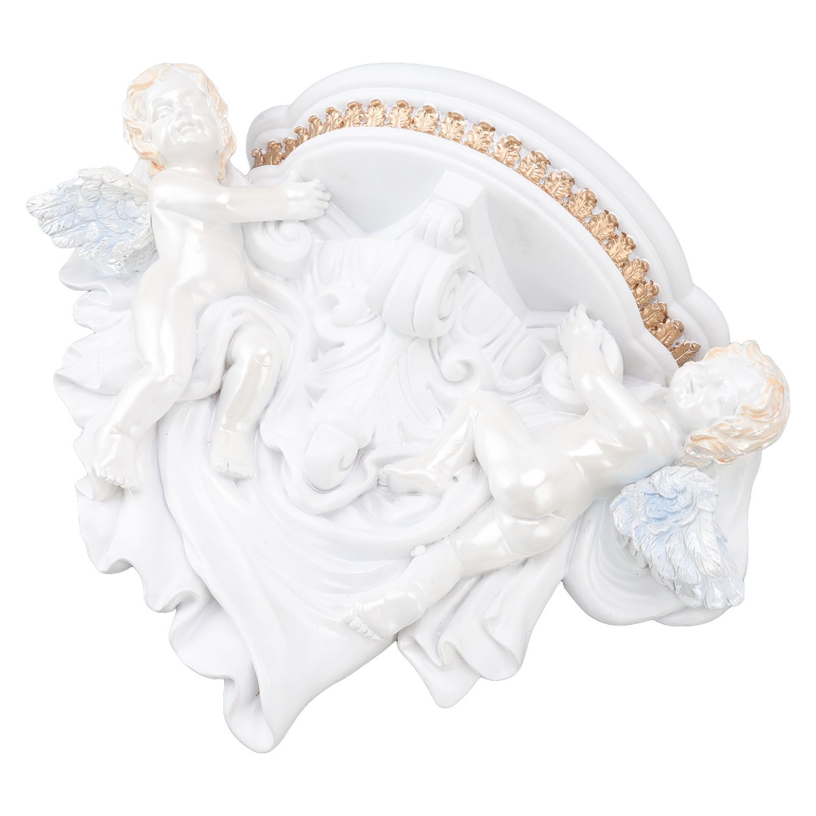Resin Angel Wall Shelf European Exquisite Beautiful Decoration Rack for view 6