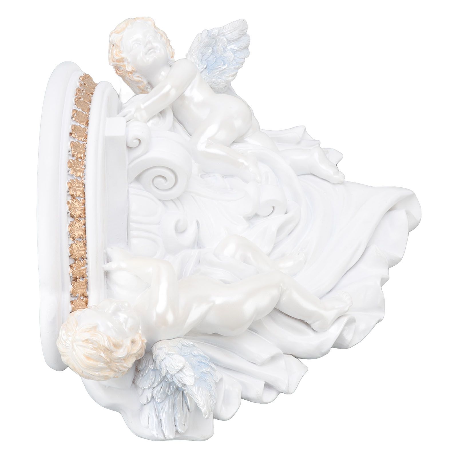 Resin Angel Wall Shelf European Exquisite Beautiful Decoration Rack for view 8