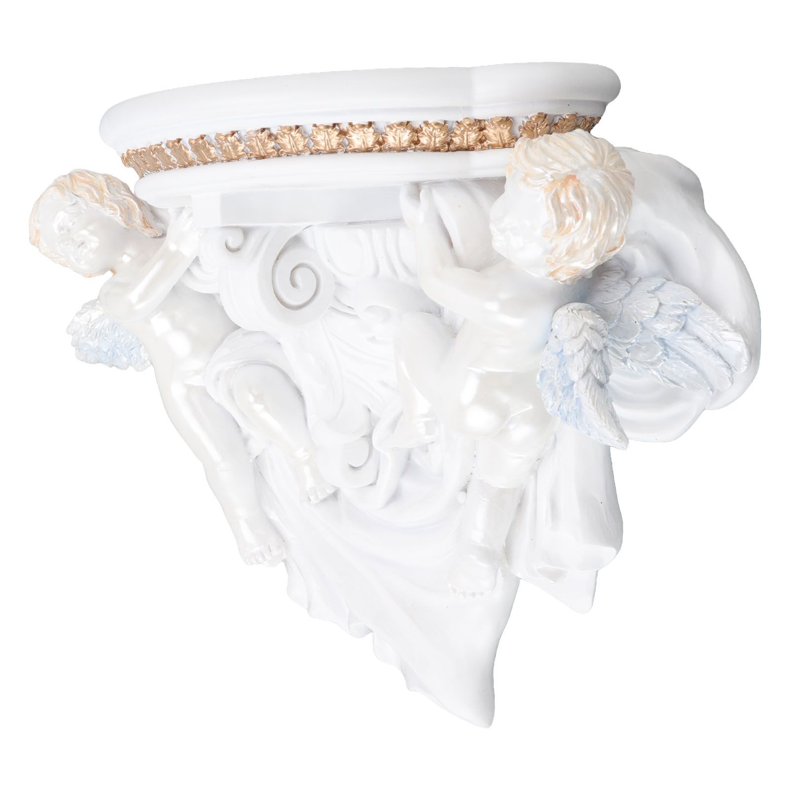 Resin Angel Wall Shelf European Exquisite Beautiful Decoration Rack for view 9