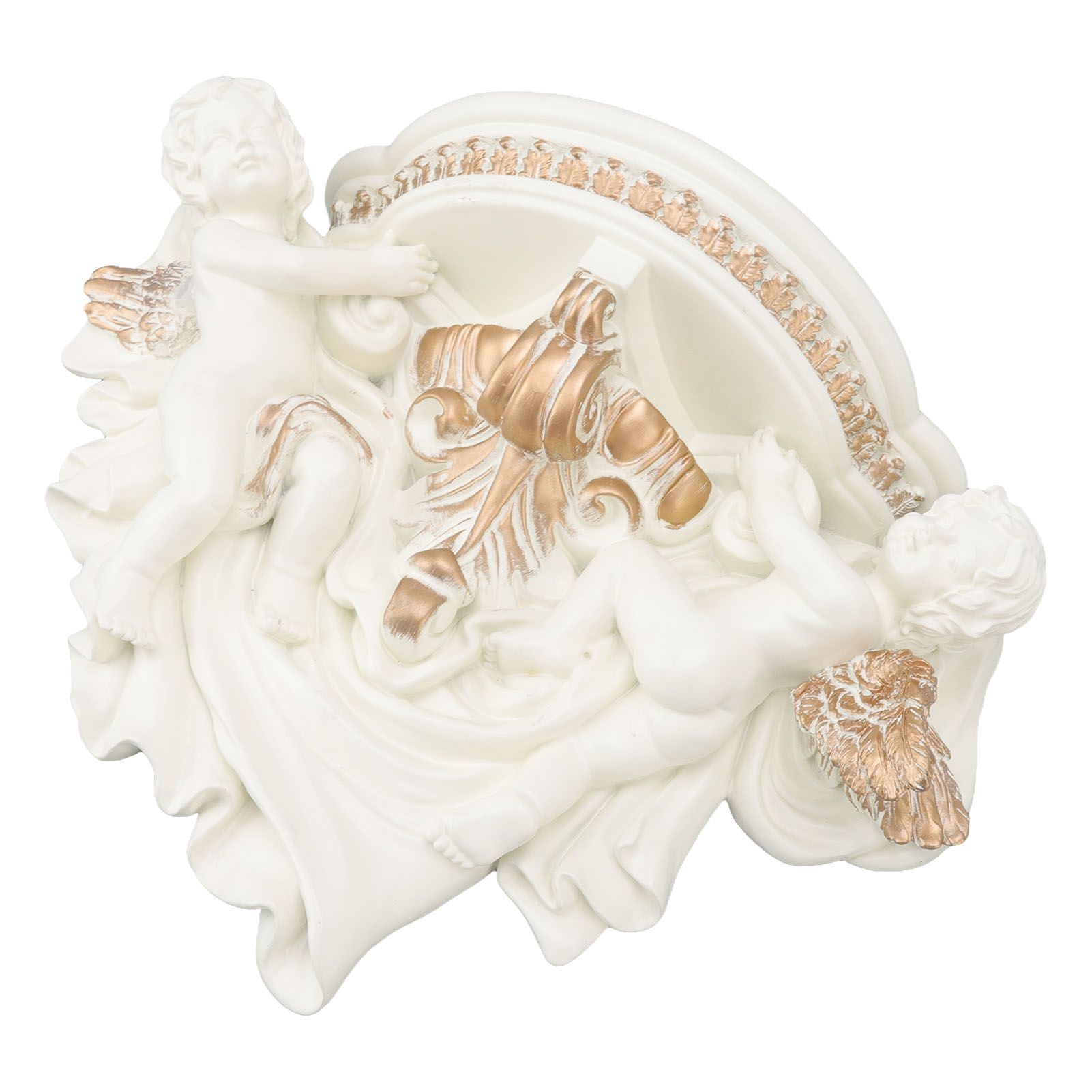 Resin Angel Wall Shelf European Exquisite Beautiful Decoration Rack for view 6