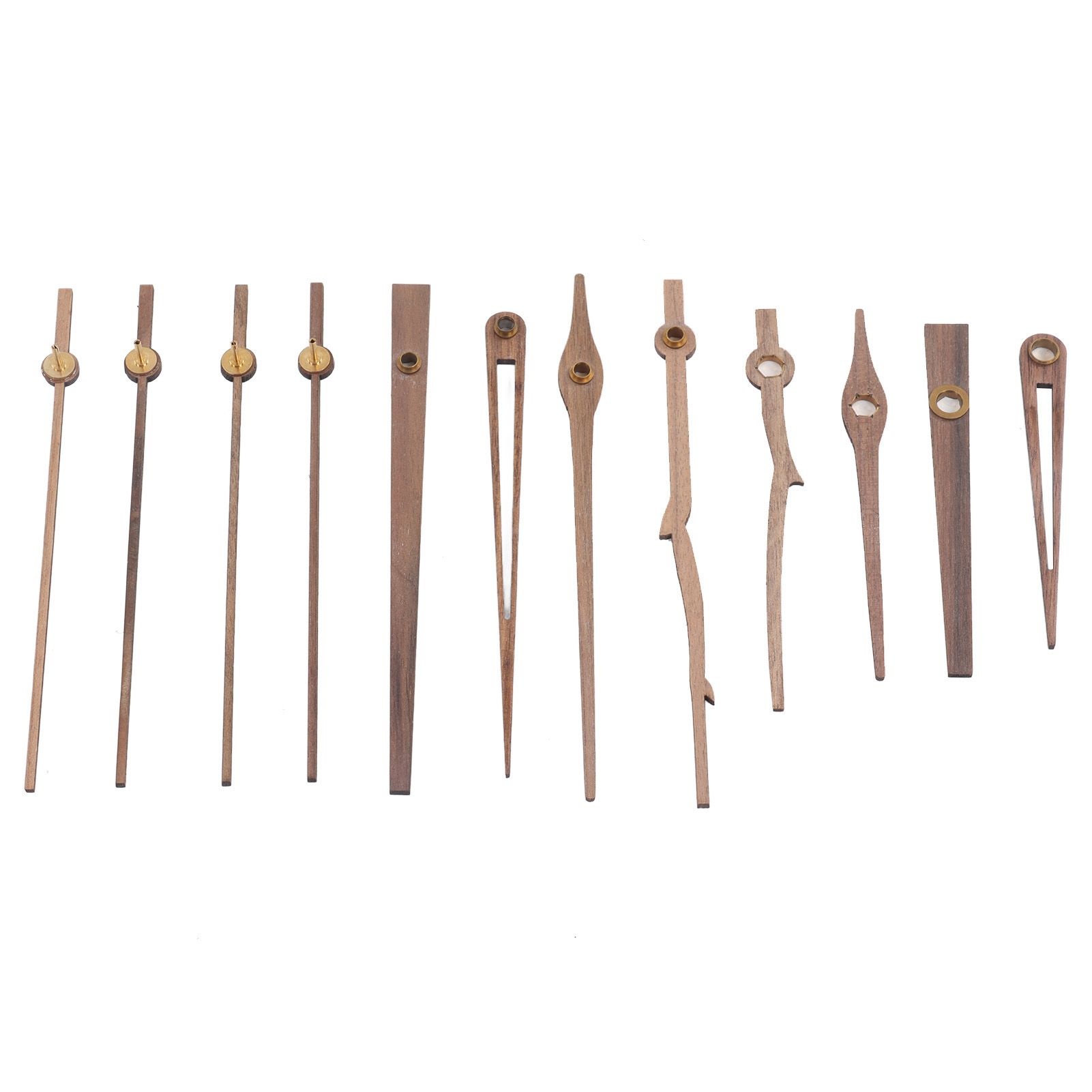 Clock Repairing Replacement Kit with Walnut Wood Hands and Quartz Movement view 9