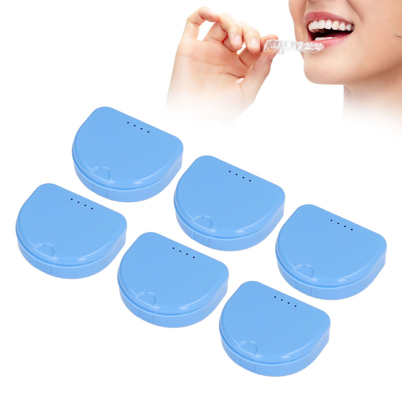 12 Pcs Denture Box Plastic Tooth Dental Orthodontic Retainer Compact Storage Case view 11