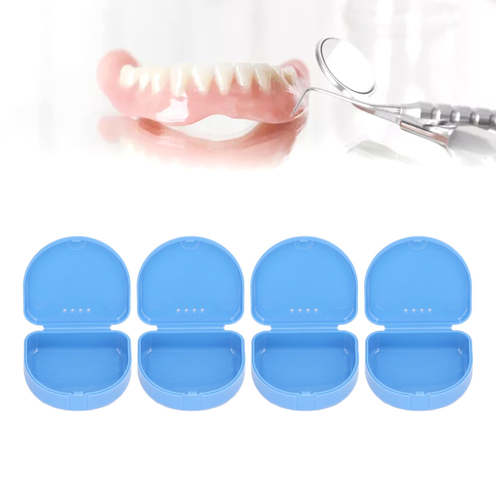 12 Pcs Denture Box Plastic Tooth Dental Orthodontic Retainer Compact Storage Case view 12