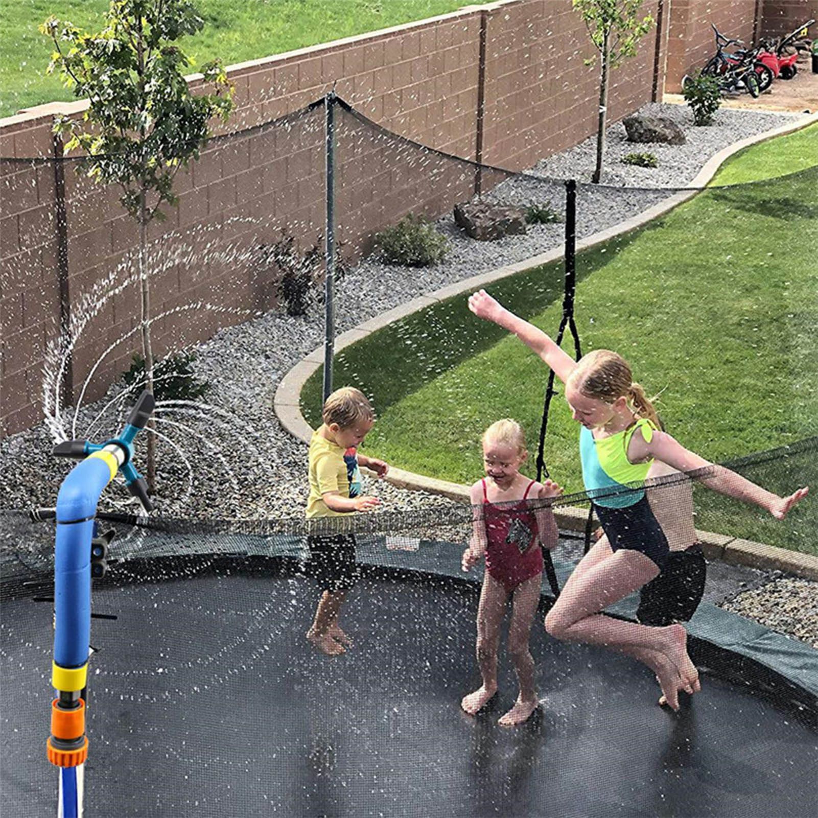 Trampoline Sprinkler Auto Rotate Children Outdoors Plastic Whirling Sprinkler view 12