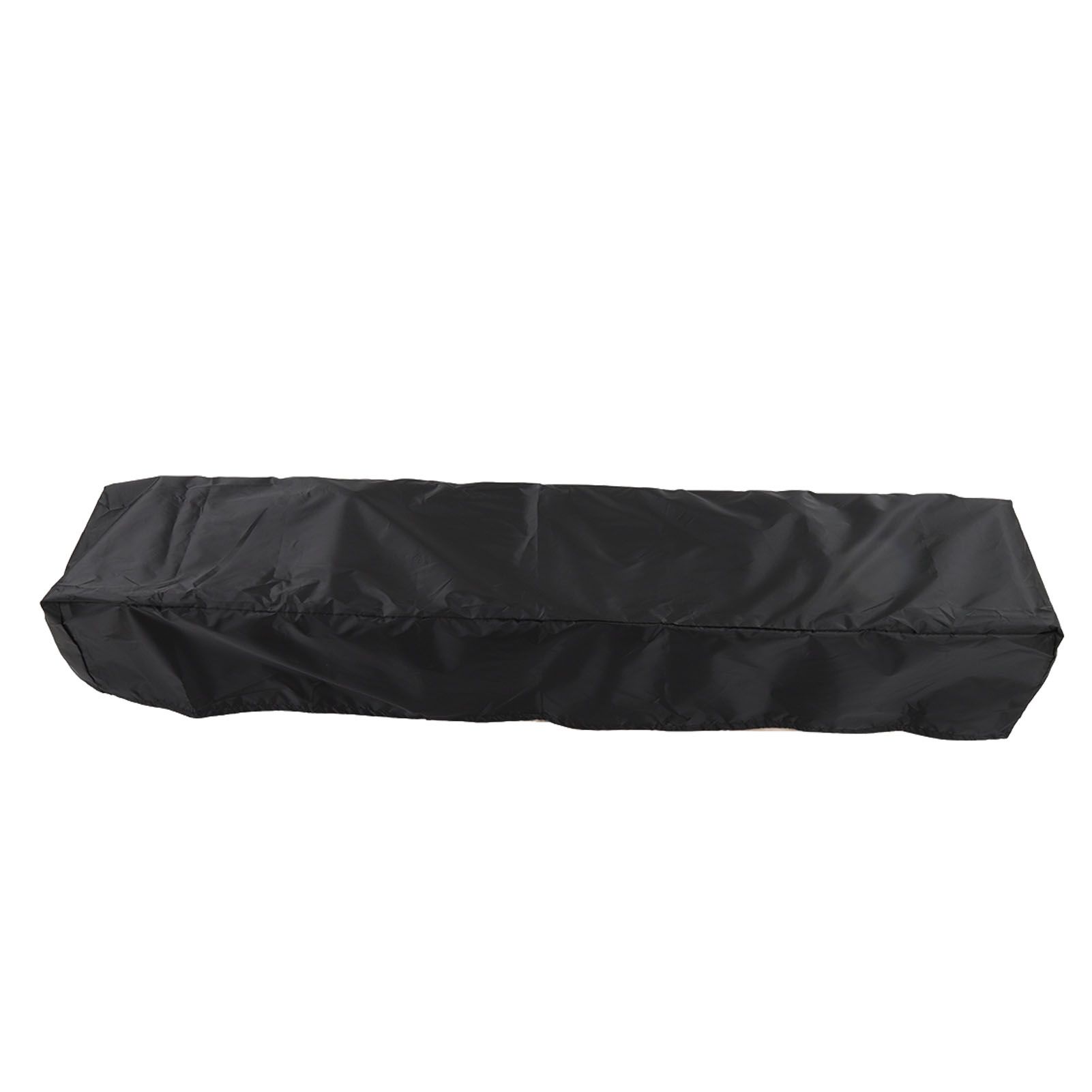 Piano Keyboard Dust Cover Waterproof Breathable Stretchy Black Electric Piano — image 1