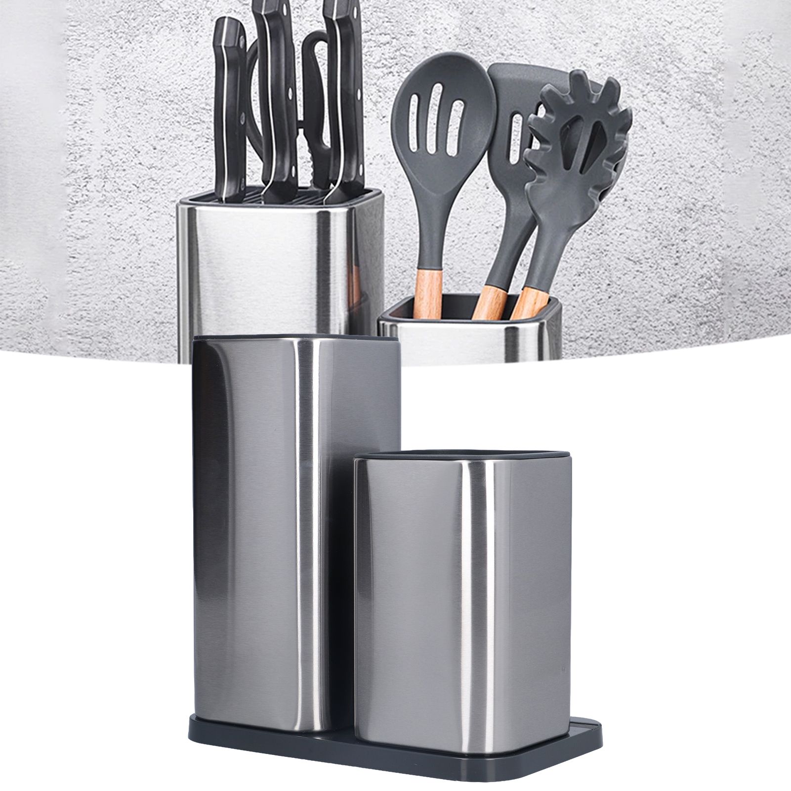 Stainless Steel Knife Holder Universal Kitchen Knife Organizer for Multiple view 12