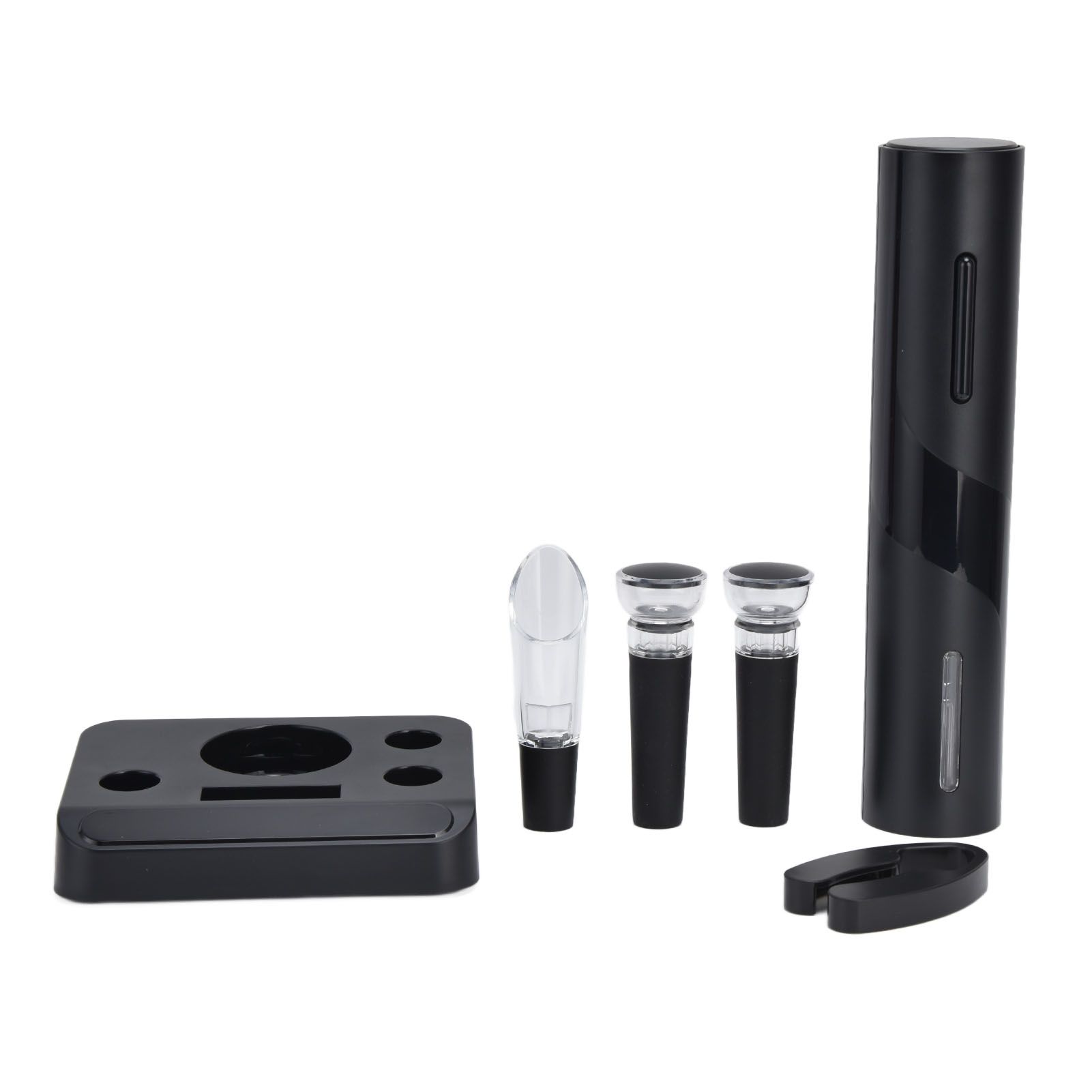 Electric Wine Opener Foil Cutter Aerator Pourer Wine Stopper Set with Storage