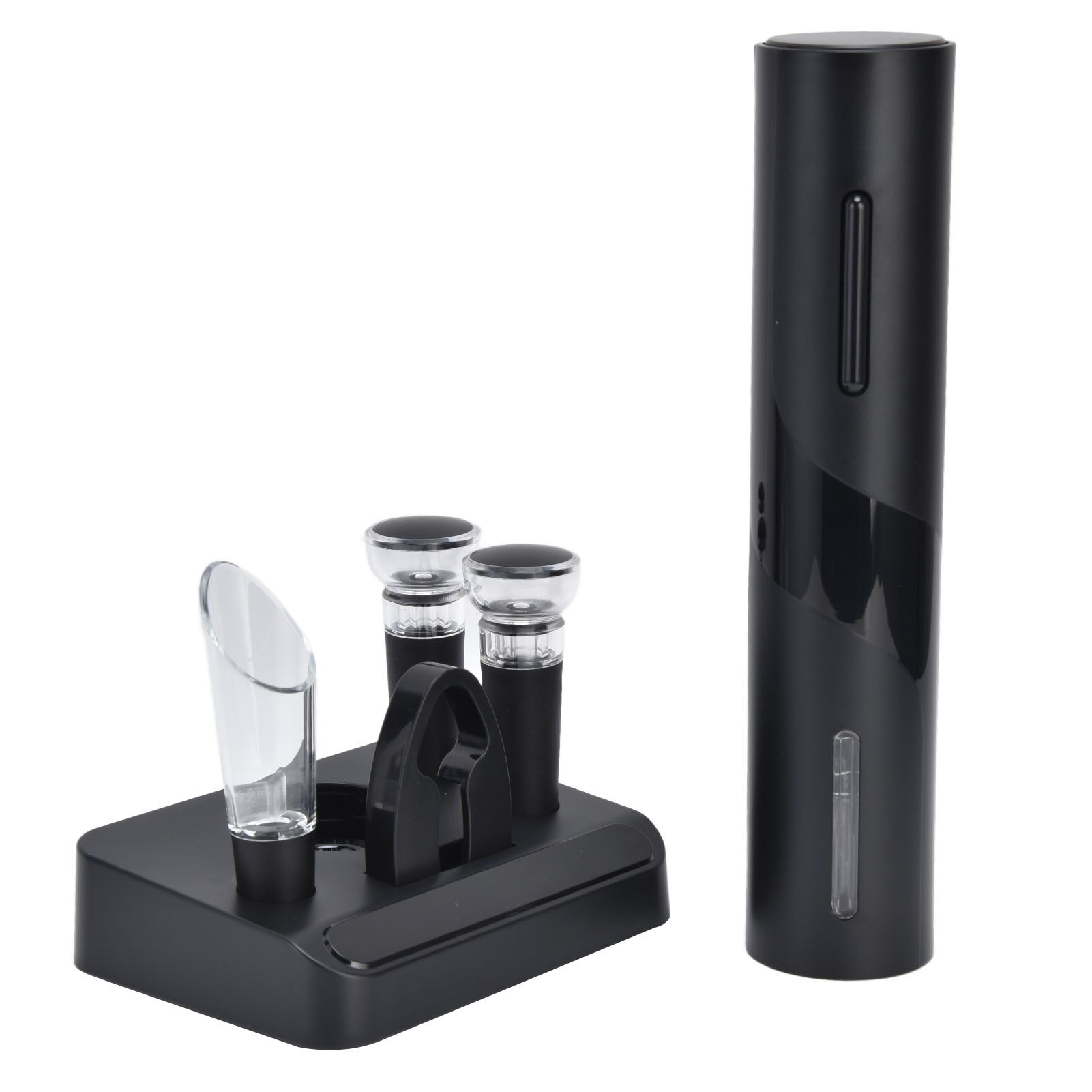 Electric Wine Opener Foil Cutter Aerator Pourer Wine Stopper Set with Storage view 8