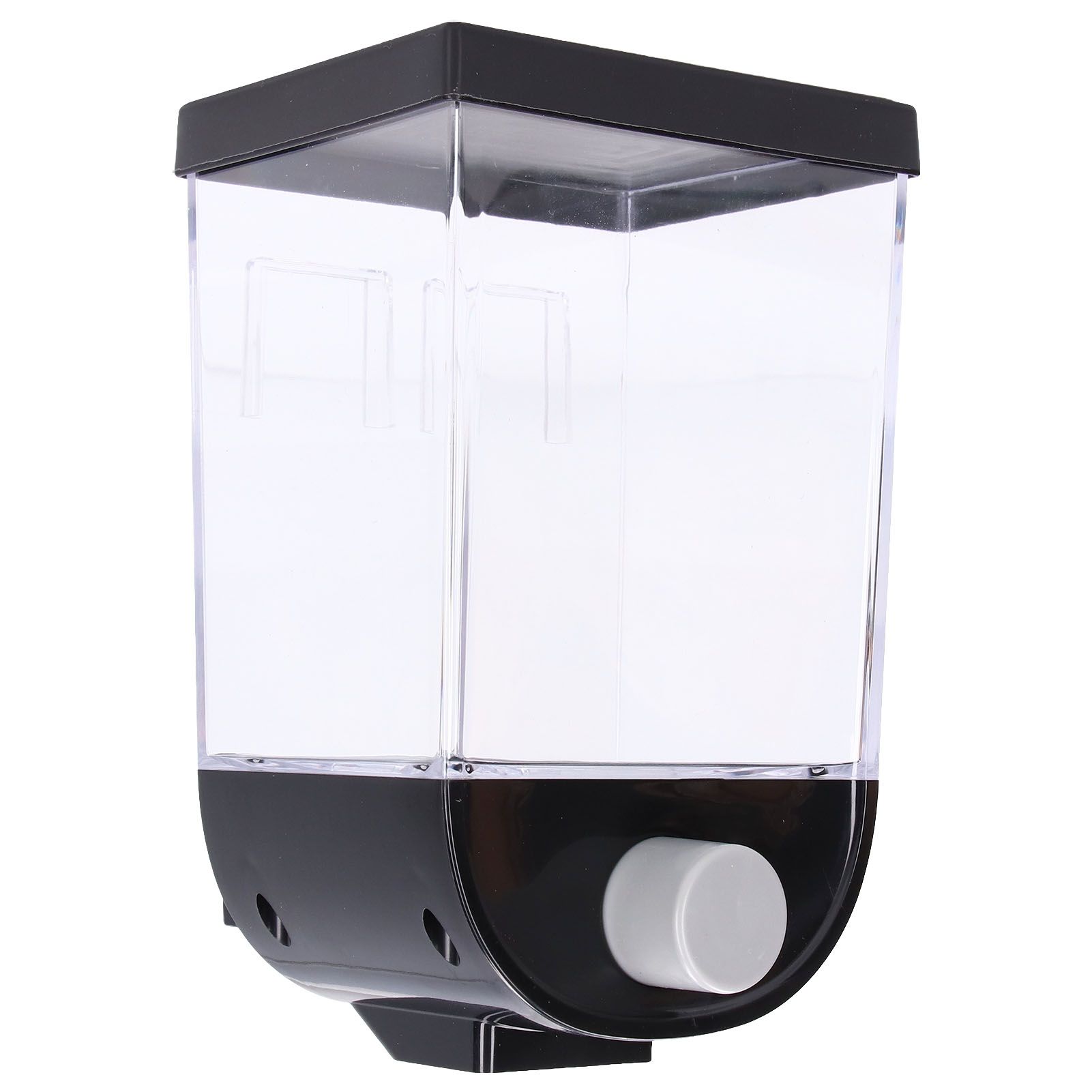 Square Dry Food Dispenser Wall Mounted Grain Storage Container Laundry Bead view 2