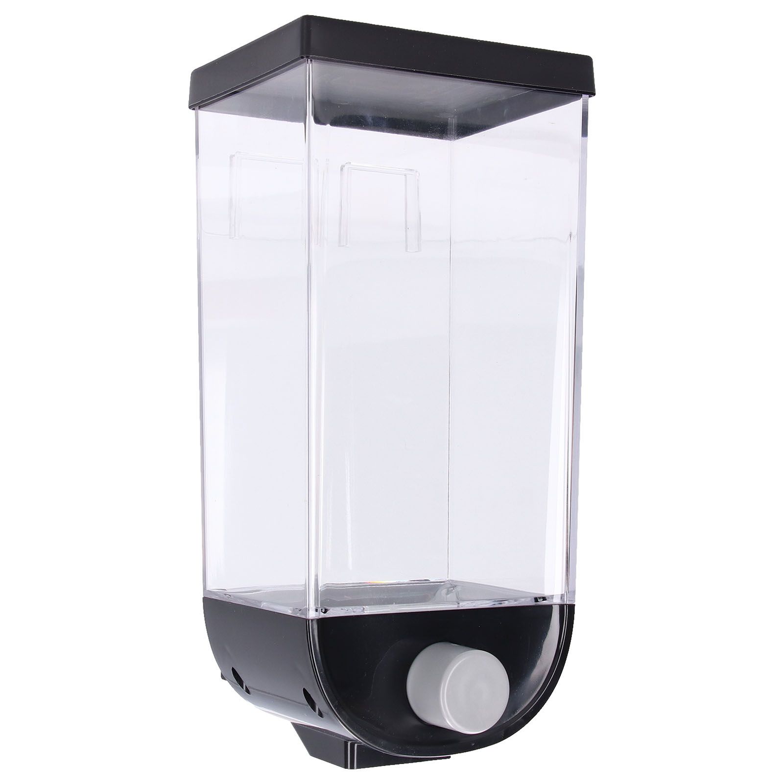 Square Dry Food Dispenser Wall Mounted Grain Storage Container Laundry Bead view 2