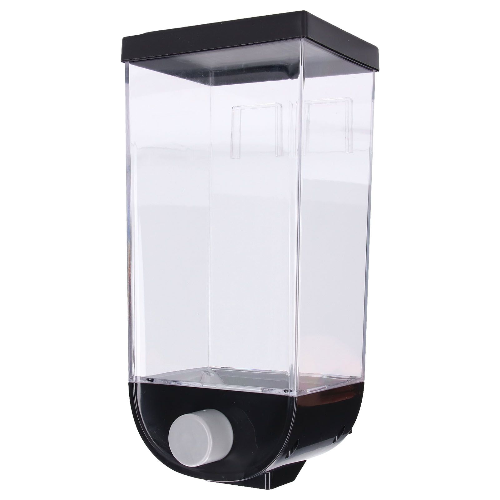 Square Dry Food Dispenser Wall Mounted Grain Storage Container Laundry Bead view 3