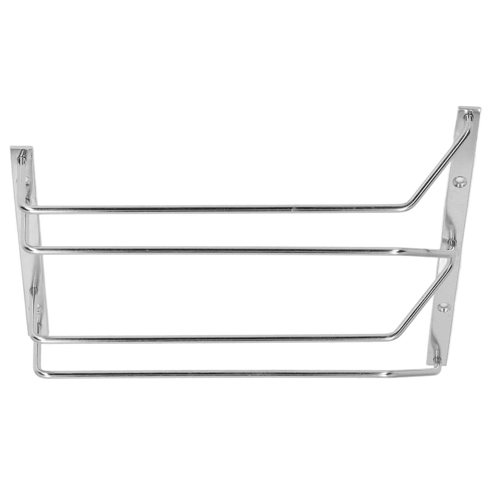 Stainless Steel Double Row Wine Glass Stemware Rack Hanging Stemware Holder view 5