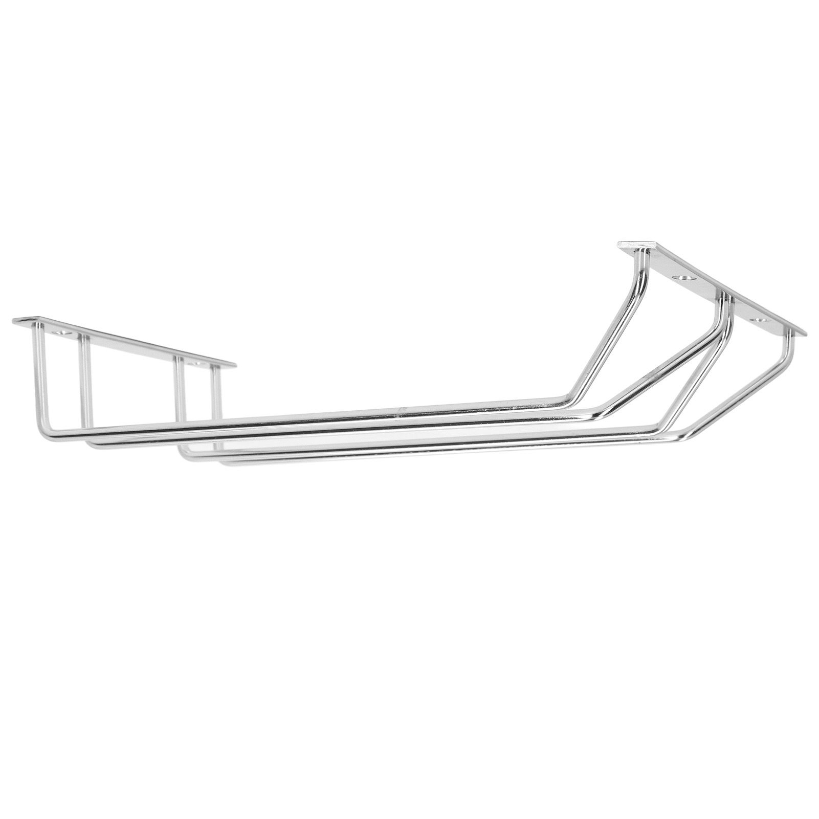 Stainless Steel Double Row Wine Glass Stemware Rack Hanging Stemware Holder view 7