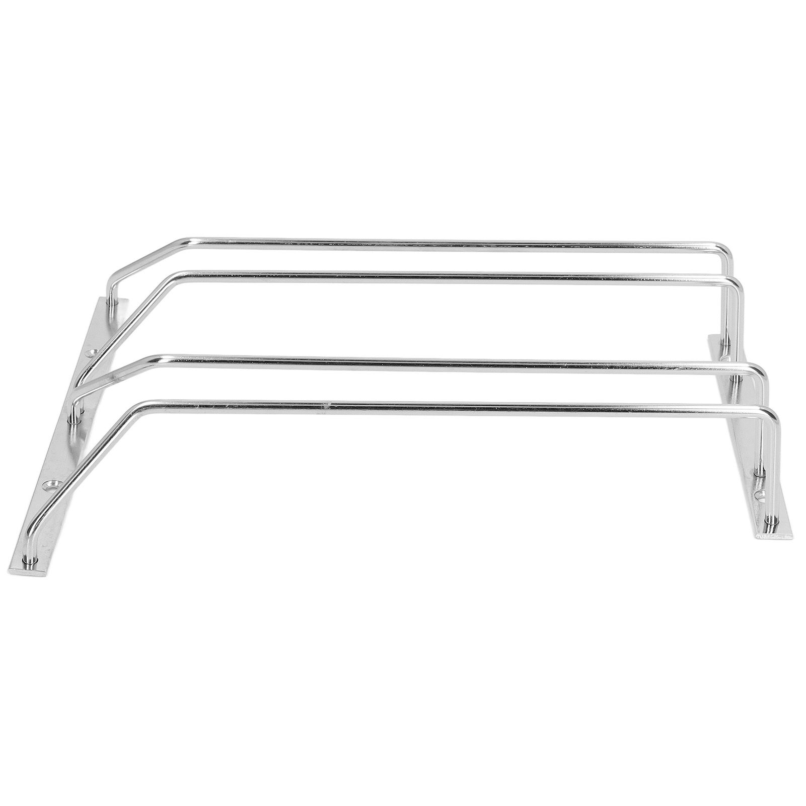 Stainless Steel Double Row Wine Glass Stemware Rack Hanging Stemware Holder view 10