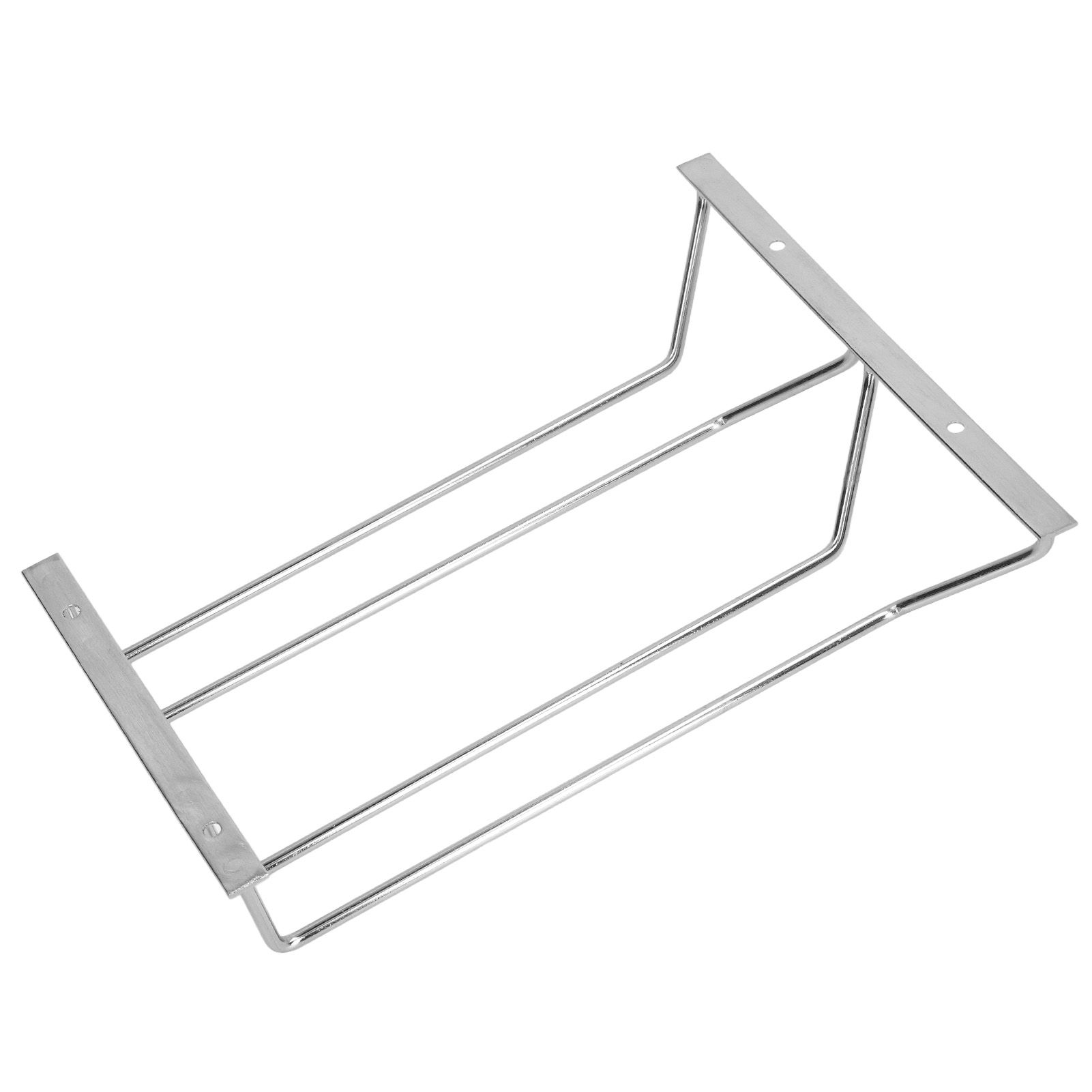 Stainless Steel Double Row Wine Glass Stemware Rack Hanging Stemware Holder view 14