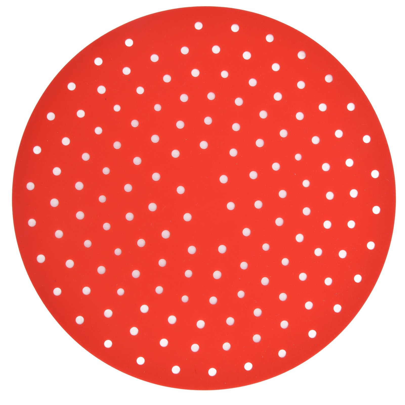 20cm Anti Slip Round Cooking Fryer Mat Anti Sticking Silicone Steamer Liners — image 1