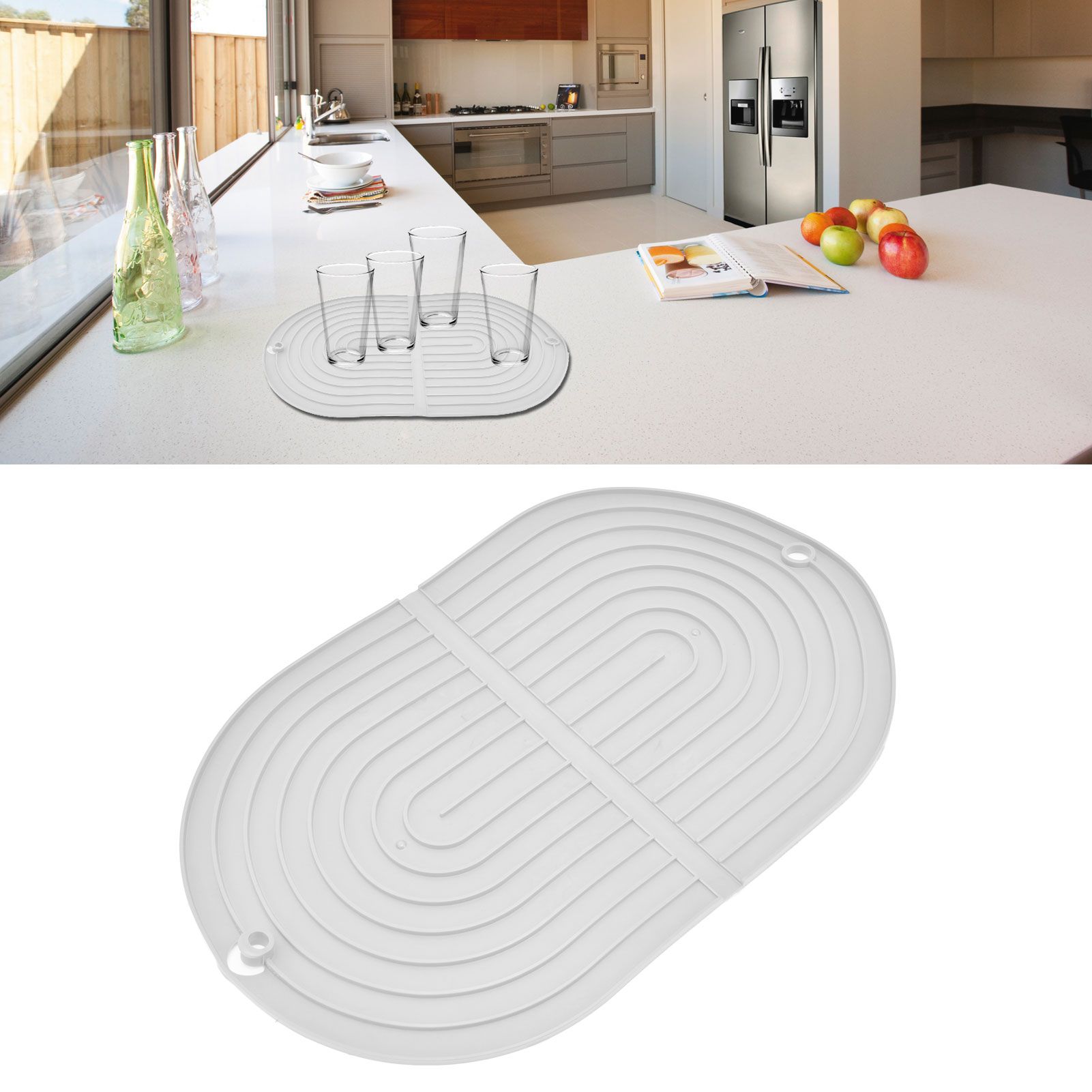 Multifunctional Dish Drying Mat Foldable Dish Drying Pad Heat Insulation Cup view 12