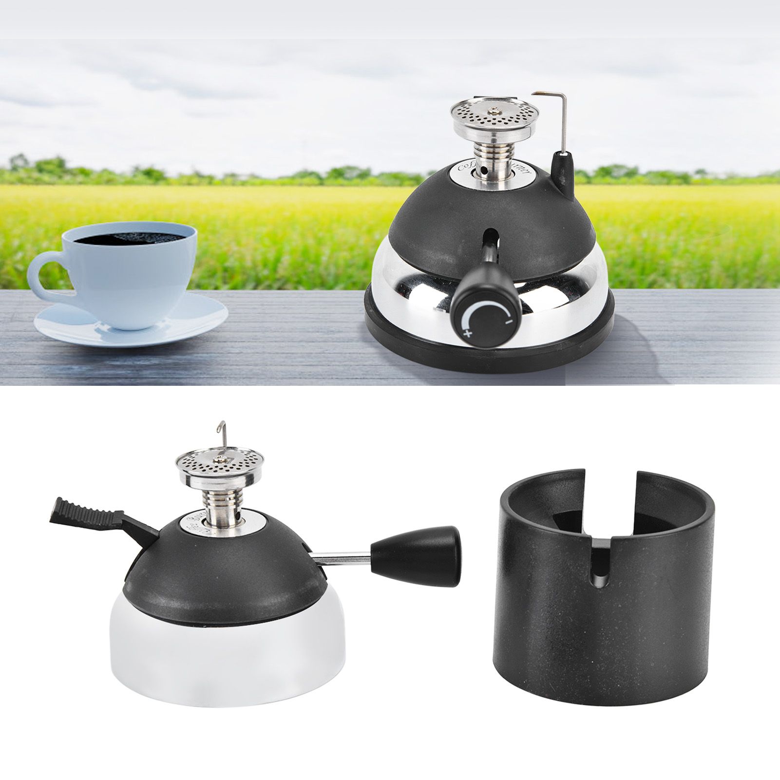 Butane Burner Adjustable Flame Easy Operation Stainless Steel Highly Durable view 11