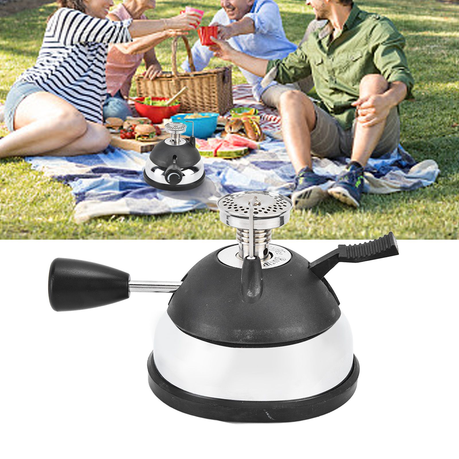 Butane Burner Adjustable Flame Easy Operation Stainless Steel Highly Durable view 12