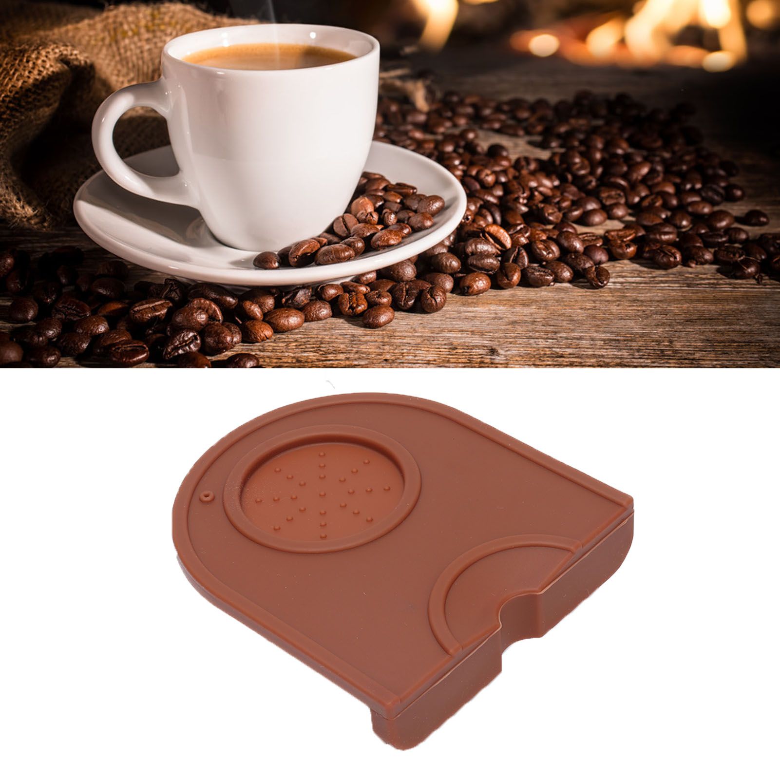 Coffee Tamper Pad Silicone Anti Slip Tamper Mat Soft Harmless Corner Tamping view 12