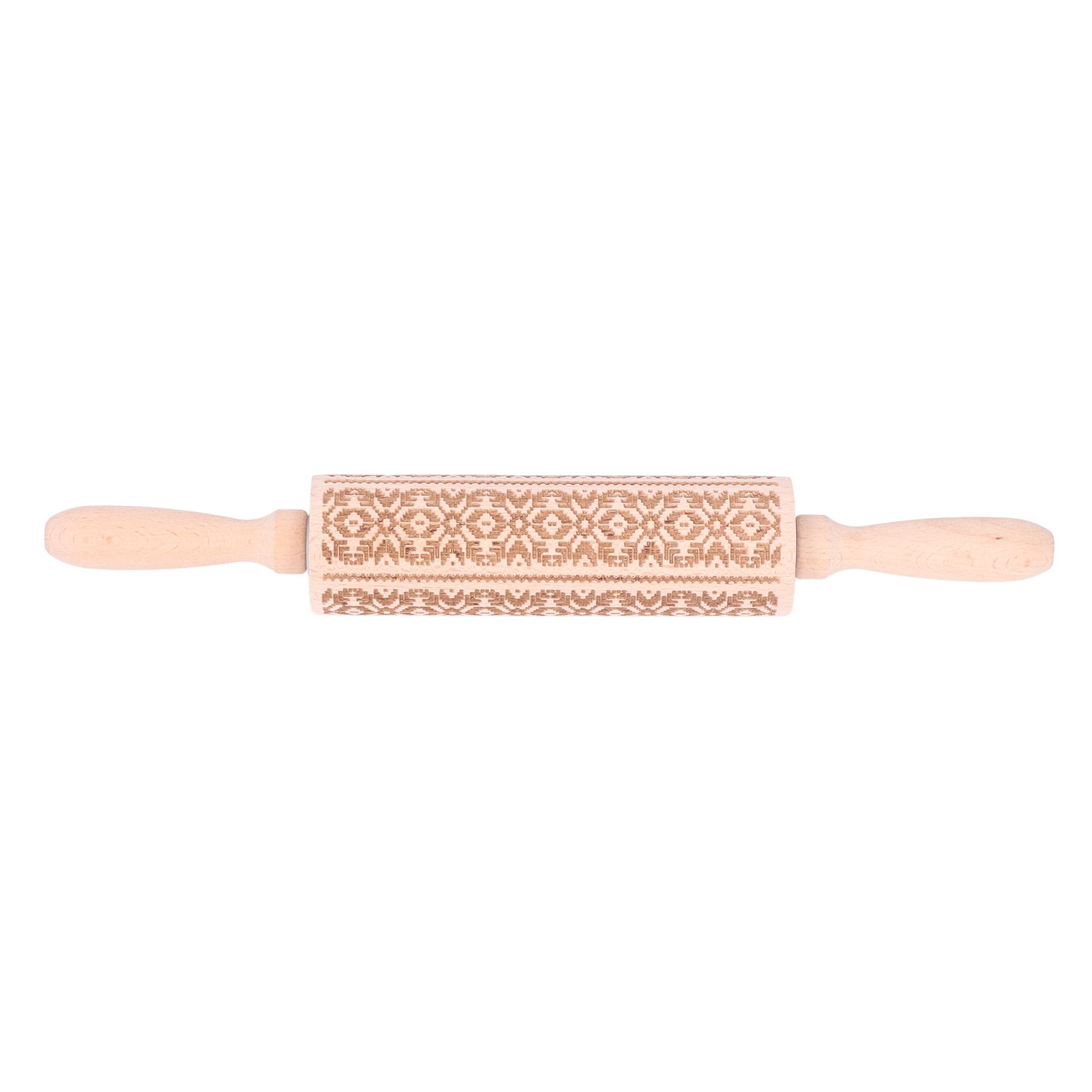 Embossed Rolling Pin 35cm 3D Pattern Highly Durable Moistureproof Safe Eco — image 1