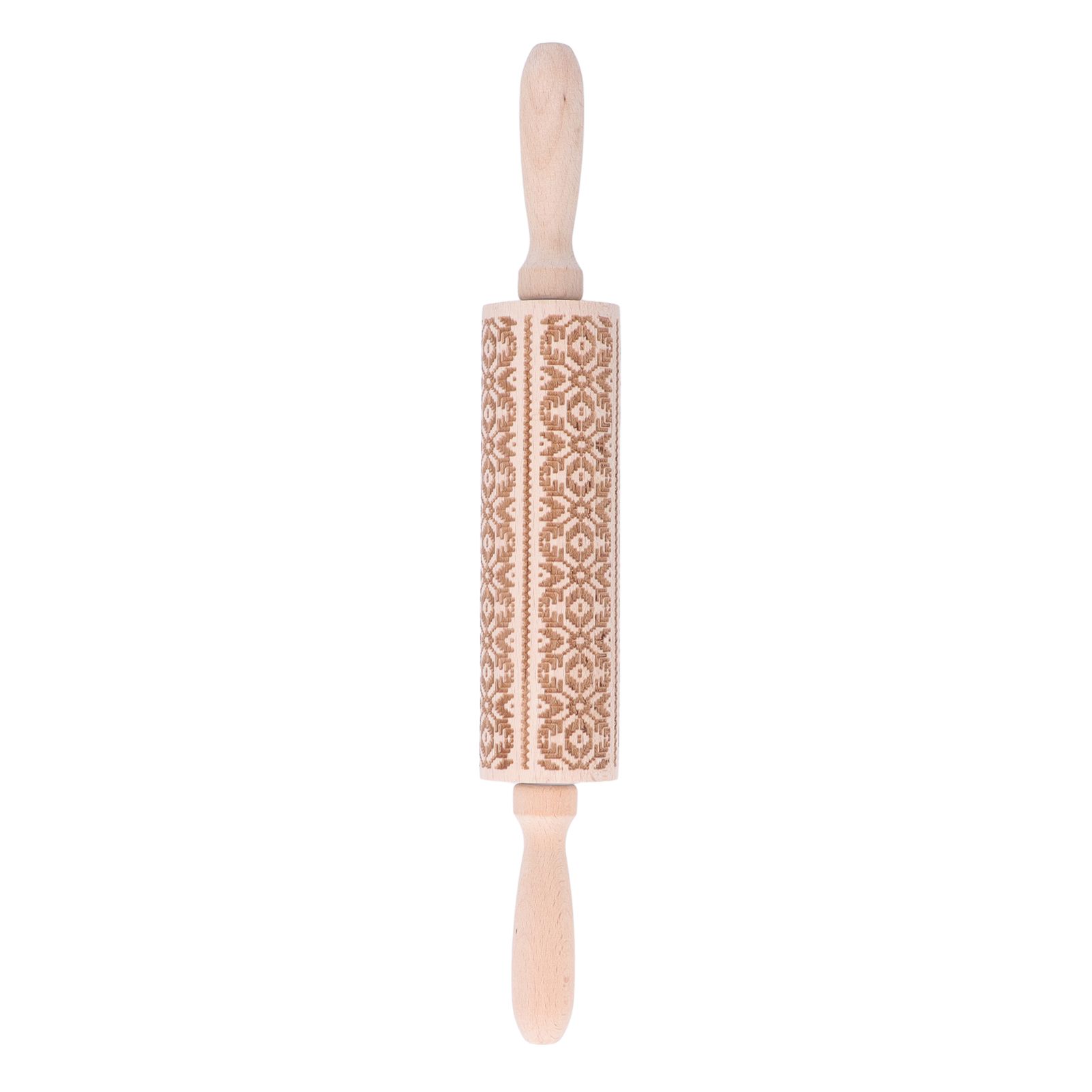 Embossed Rolling Pin 35cm 3D Pattern Highly Durable Moistureproof Safe Eco view 4