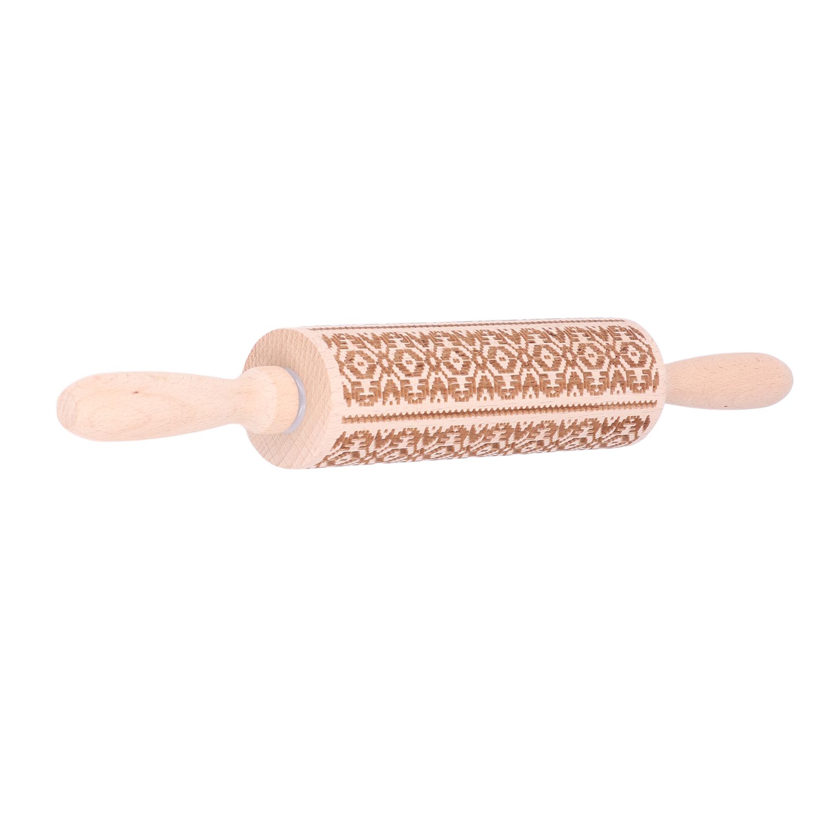 Embossed Rolling Pin 35cm 3D Pattern Highly Durable Moistureproof Safe Eco view 6