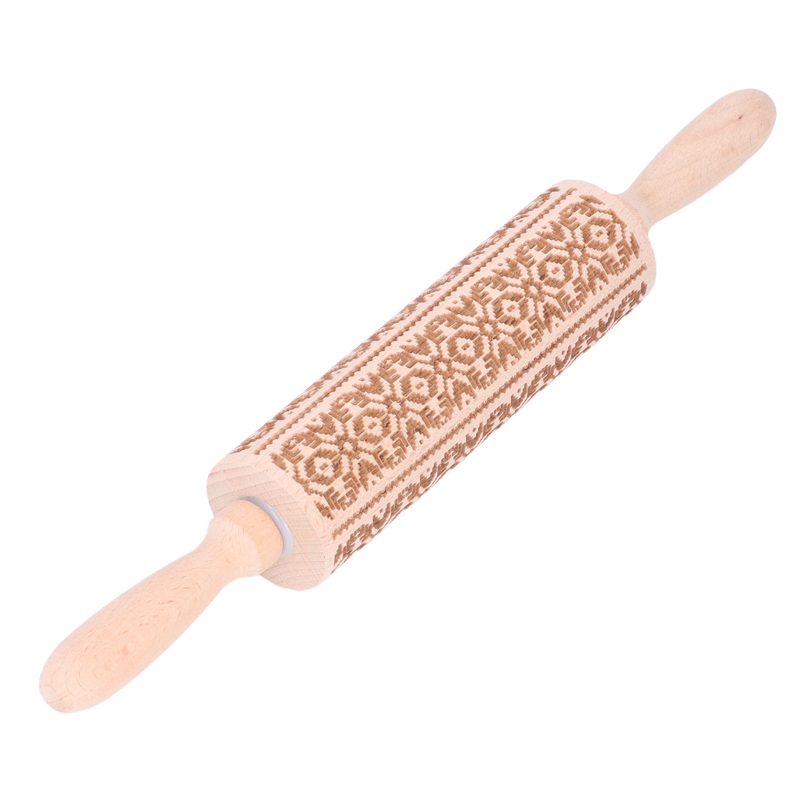 Embossed Rolling Pin 35cm 3D Pattern Highly Durable Moistureproof Safe Eco view 7