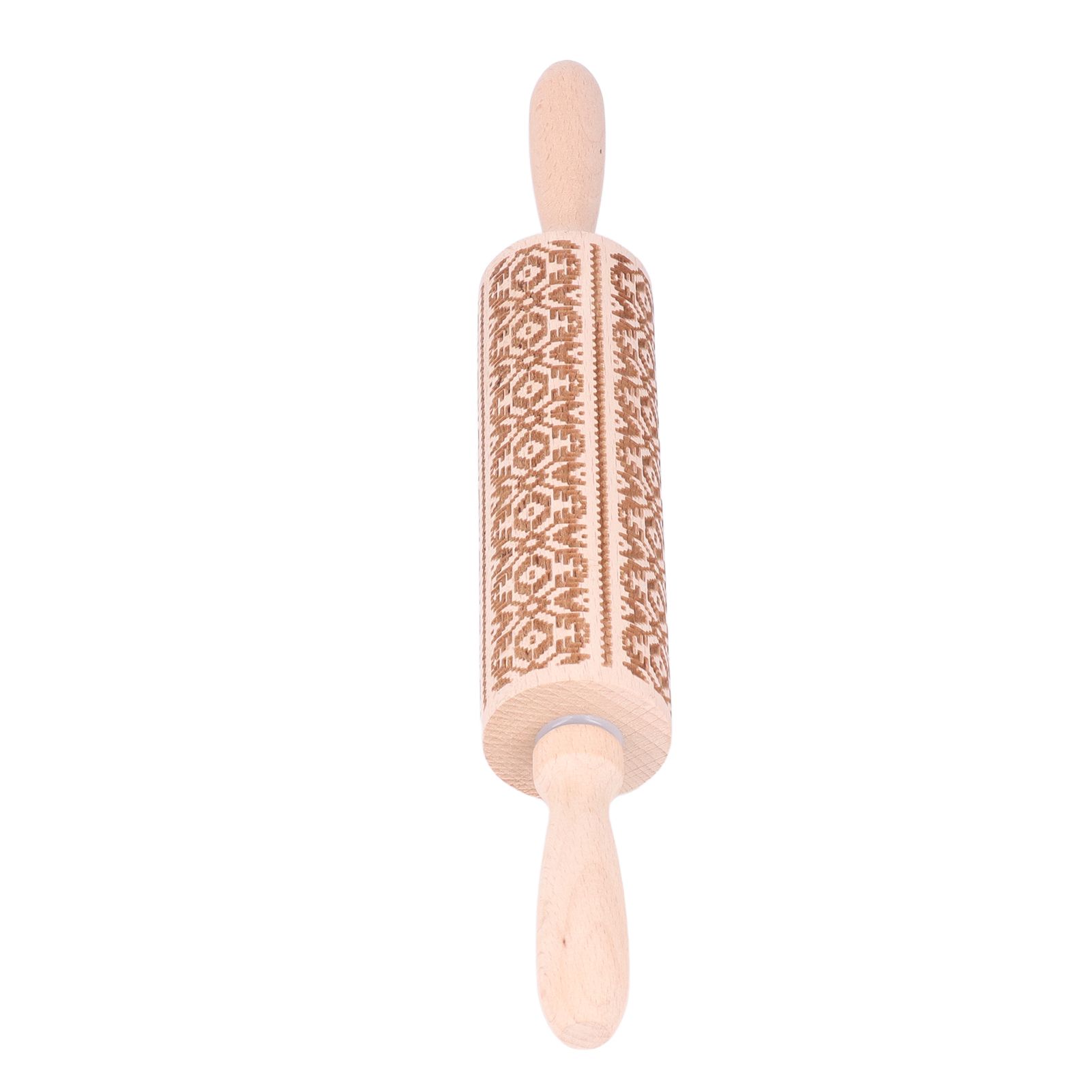 Embossed Rolling Pin 35cm 3D Pattern Highly Durable Moistureproof Safe Eco view 9