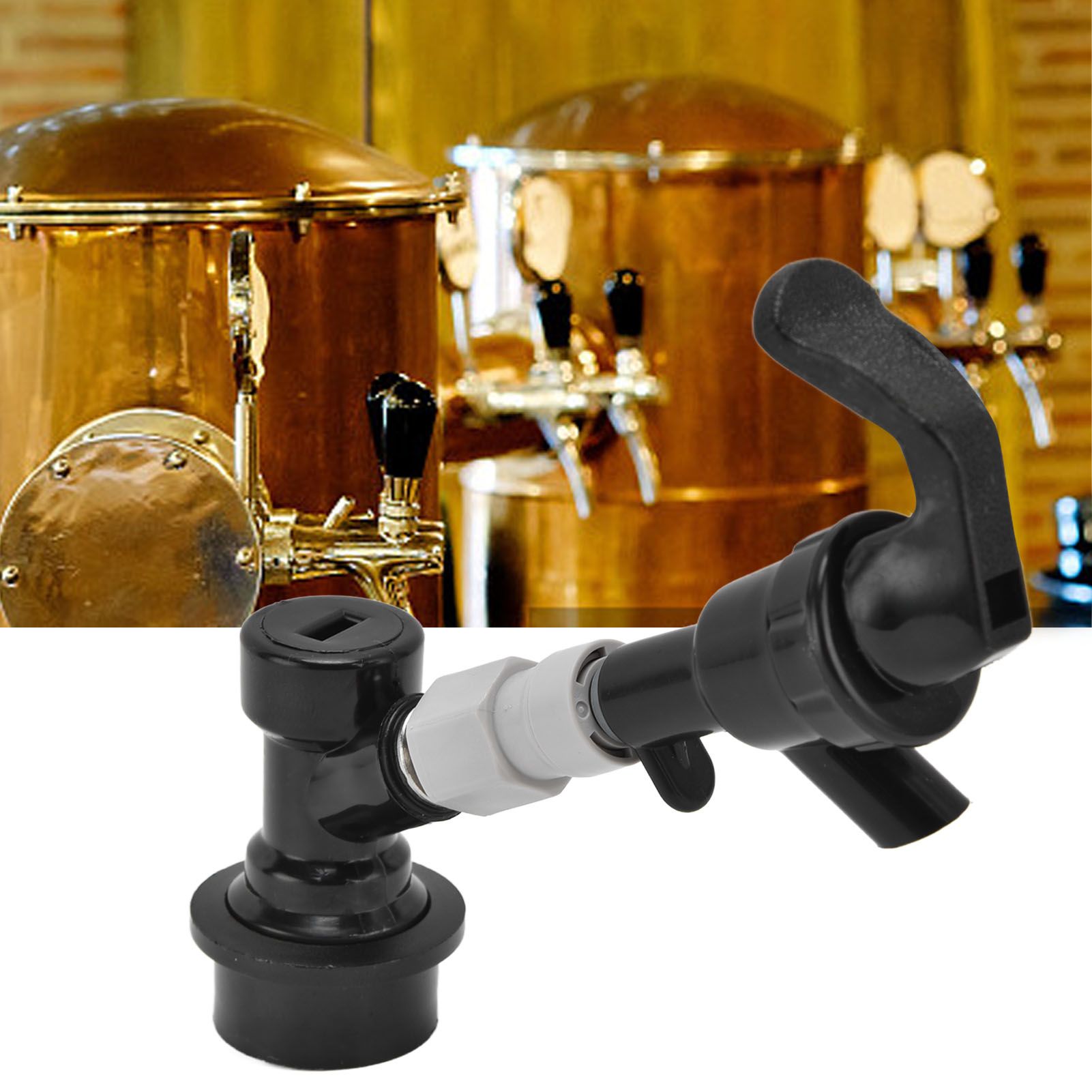 Beer Dispenser Plastic Black Portable Beer Tap Faucet for Outdoor Picnic Party view 12