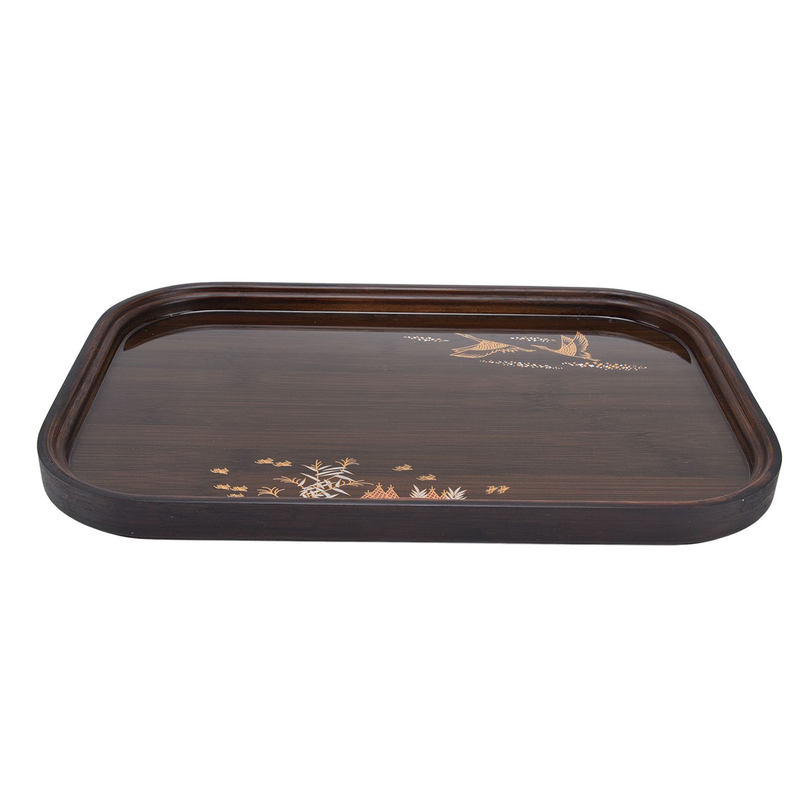 Bamboo Tea Tray Japanese Simple Novel Beautiful Resin Walnut Tea Tray for Home view 5