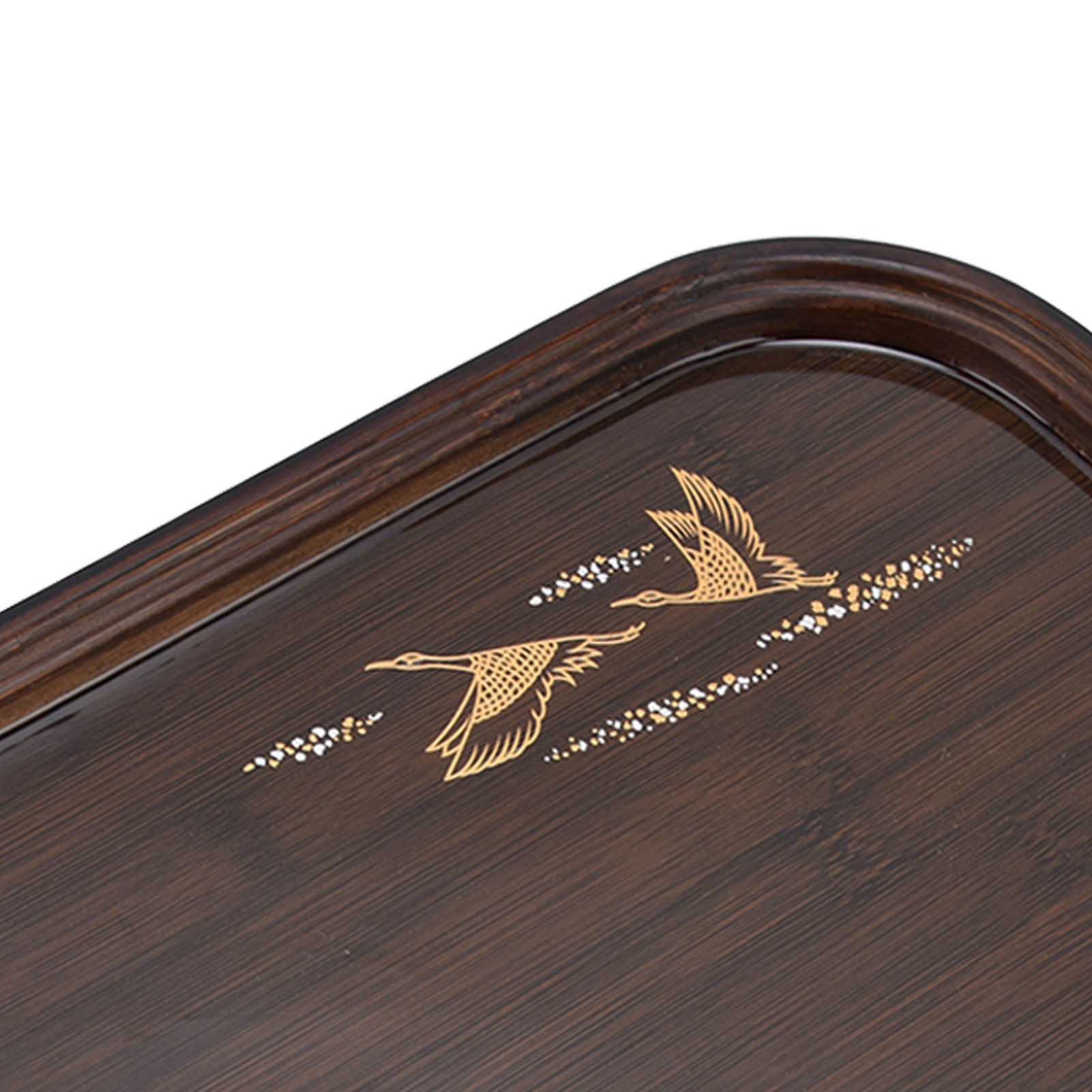 Bamboo Tea Tray Japanese Simple Novel Beautiful Resin Walnut Tea Tray for Home view 13