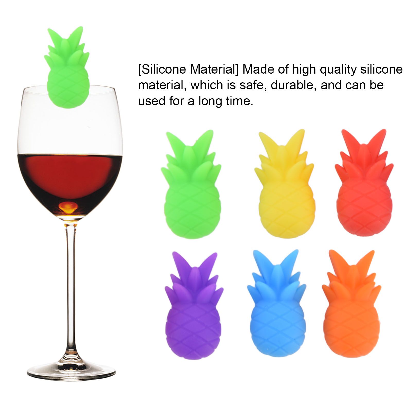 12PCS Wine Glass Marker Drinking Cup Identification Label Silicone Drinking view 14