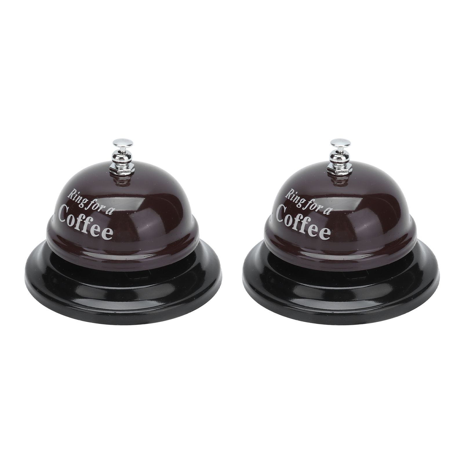 2Pcs Service Bell Exquisite Clear Sound Classic Shape Polishing Glossy Nonslip view 4