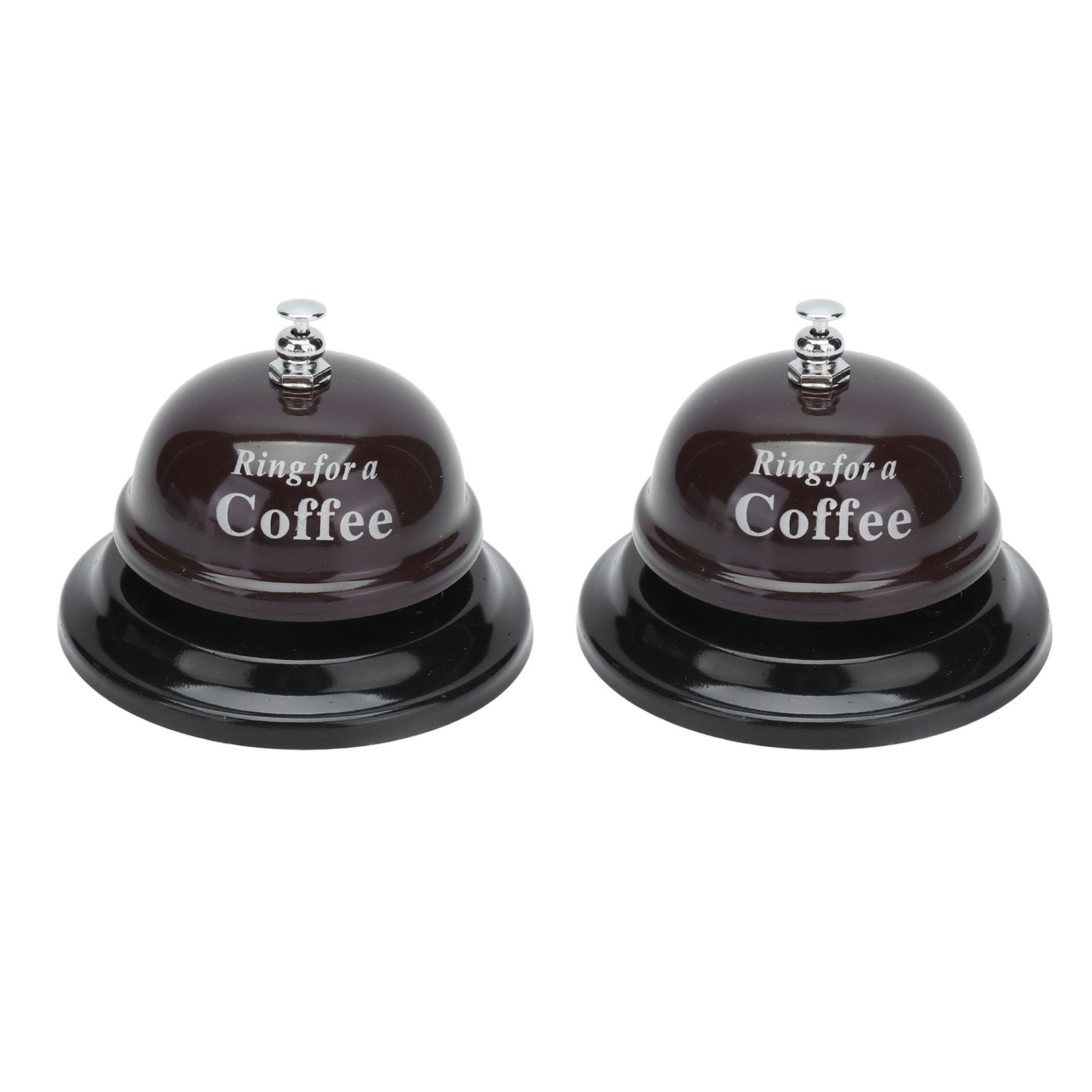 2Pcs Service Bell Exquisite Clear Sound Classic Shape Polishing Glossy Nonslip view 10