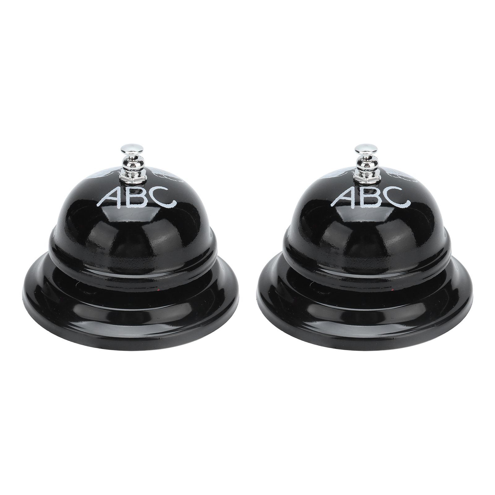 2Pcs Service Bell Exquisite Clear Sound Classic Shape Polishing Glossy Nonslip view 8