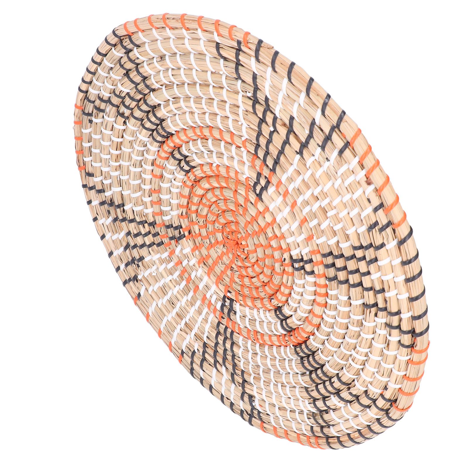Insulation Pad Nordic Straw Woven Placemats Heat Insulation Pads Homestay Wall view 8