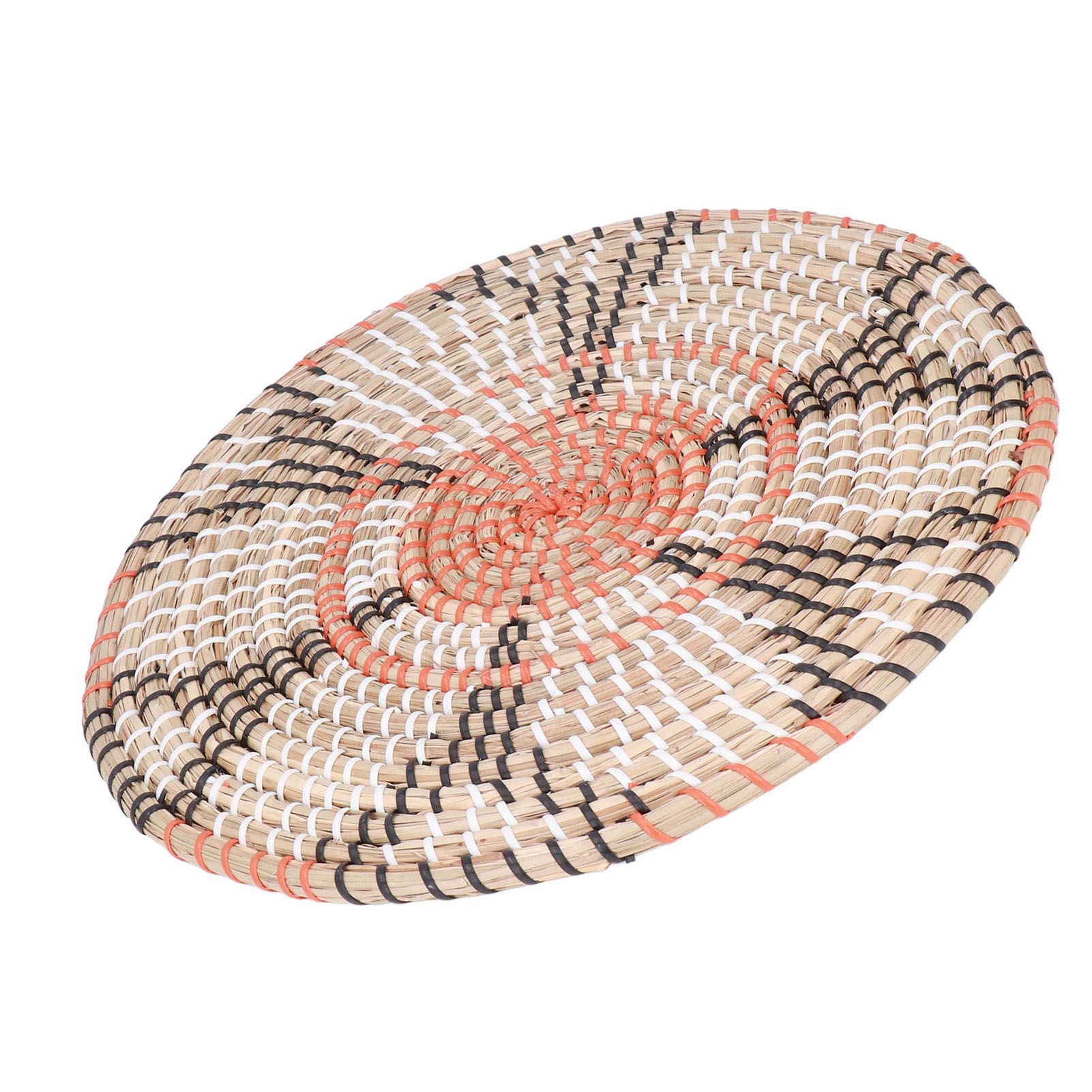 Insulation Pad Nordic Straw Woven Placemats Heat Insulation Pads Homestay Wall view 13