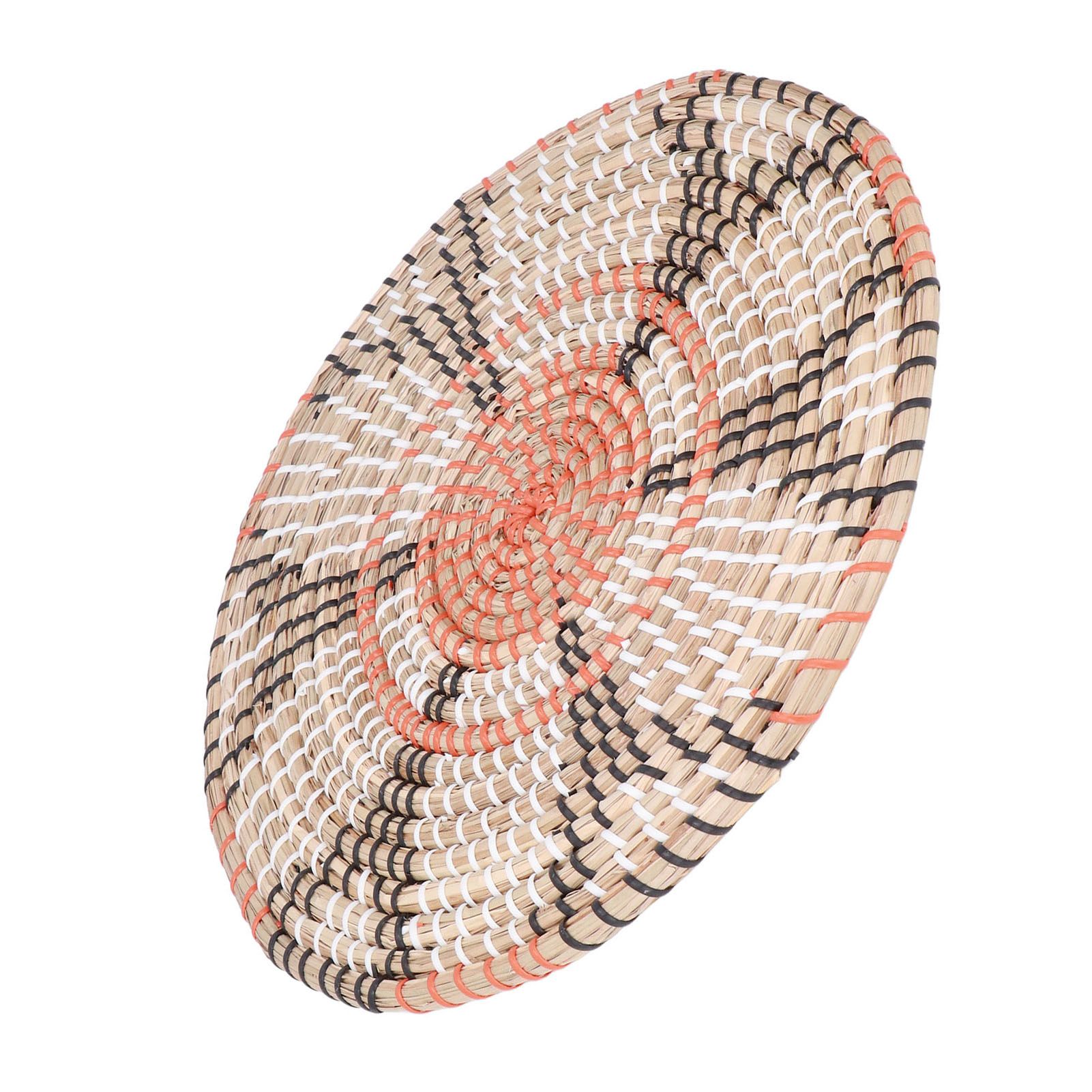 Insulation Pad Nordic Straw Woven Placemats Heat Insulation Pads Homestay Wall view 14