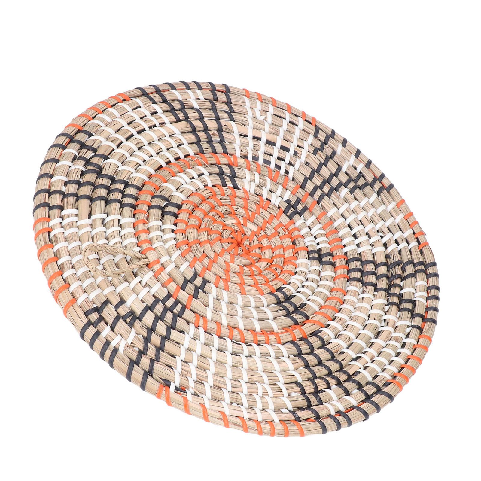 Insulation Pad Nordic Straw Woven Placemats Heat Insulation Pads Homestay Wall view 2