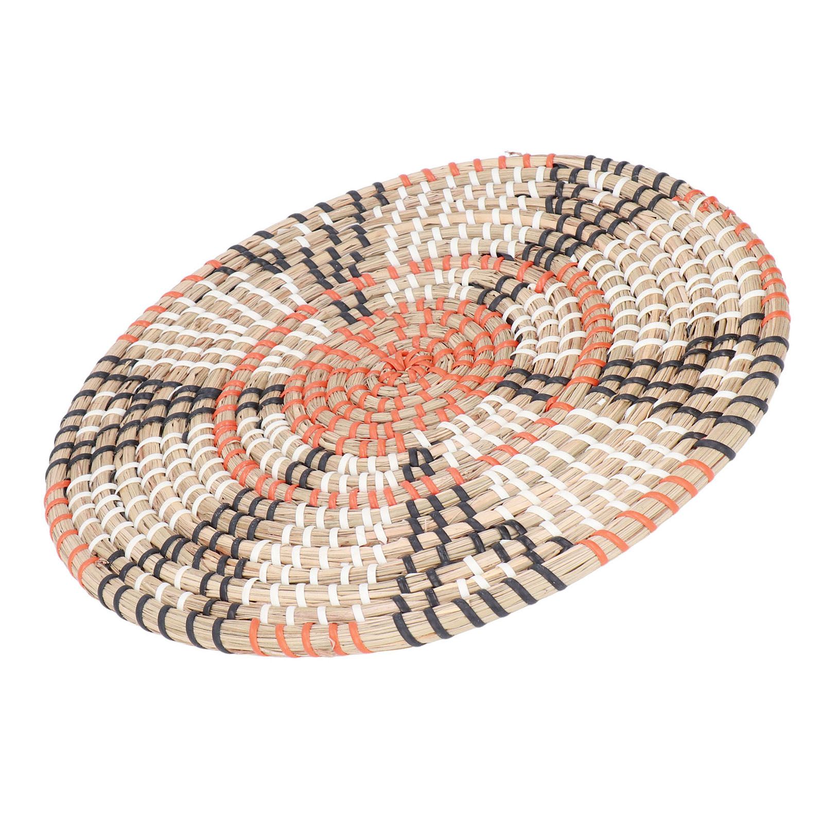 Insulation Pad Nordic Straw Woven Placemats Heat Insulation Pads Homestay Wall view 5