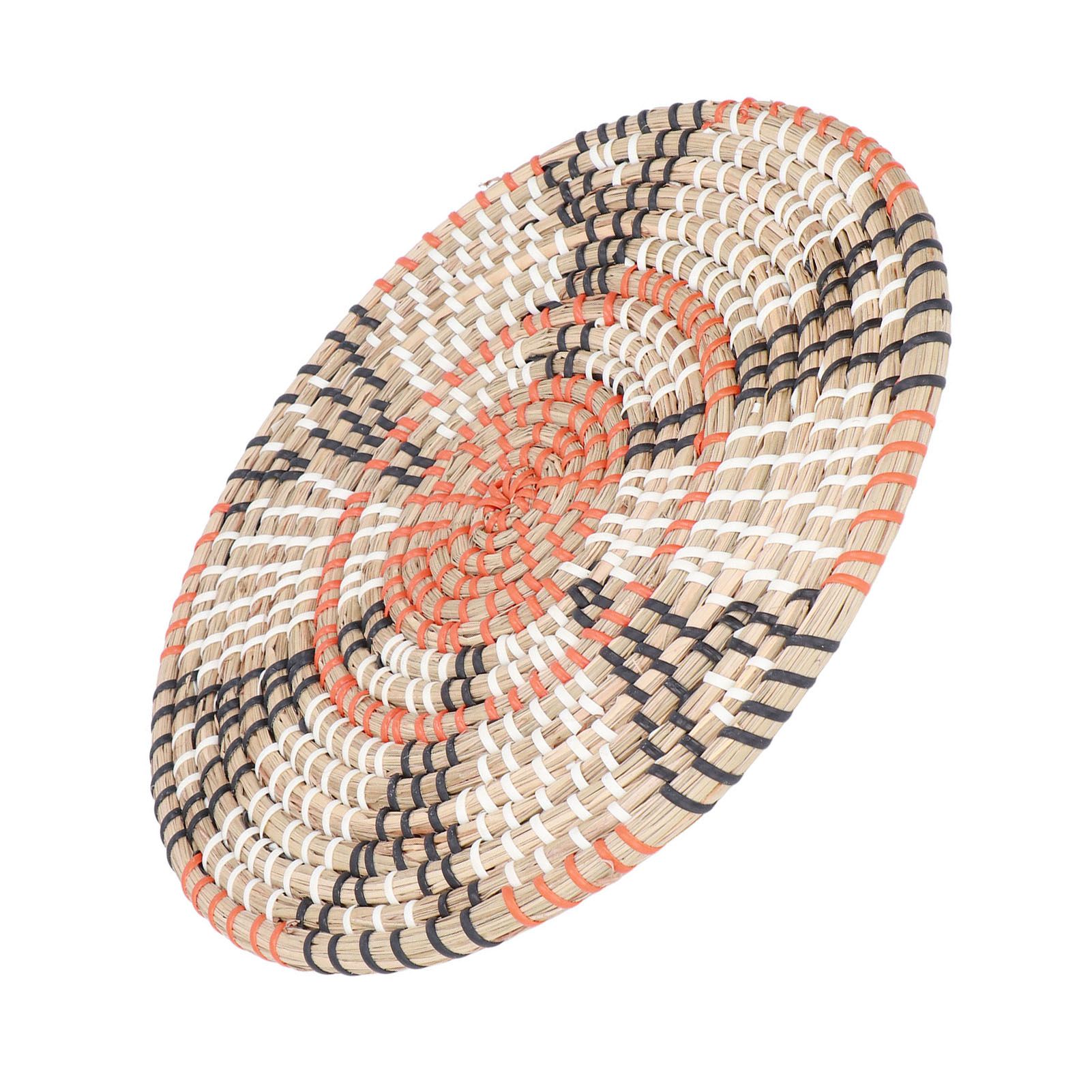 Insulation Pad Nordic Straw Woven Placemats Heat Insulation Pads Homestay Wall view 6