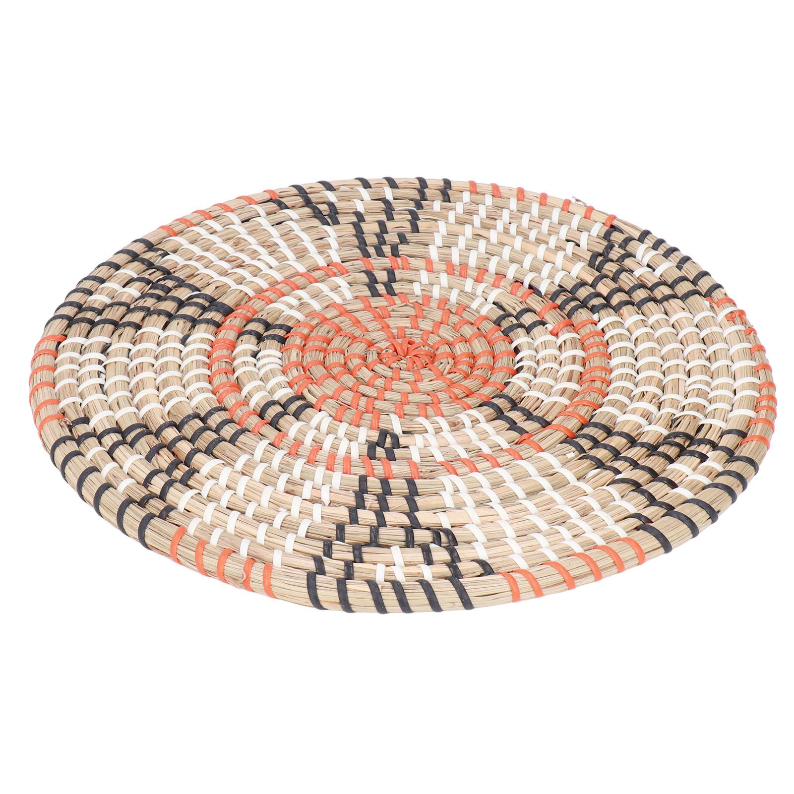 Insulation Pad Nordic Straw Woven Placemats Heat Insulation Pads Homestay Wall view 13