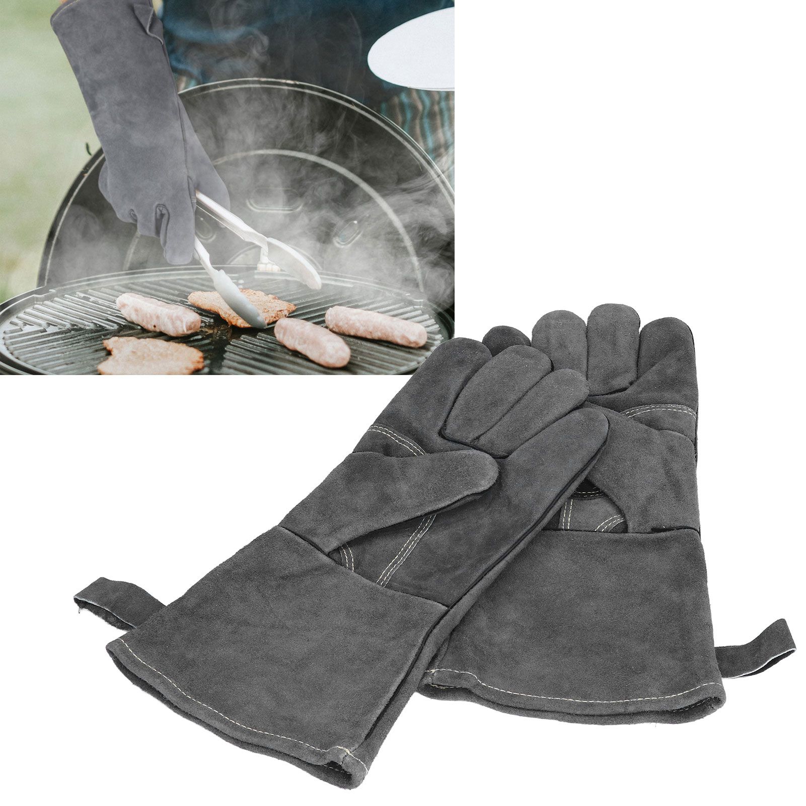 BBQ Grill Gloves 932°F High Temperature Resistant Gloves for Microwave Oven view 11